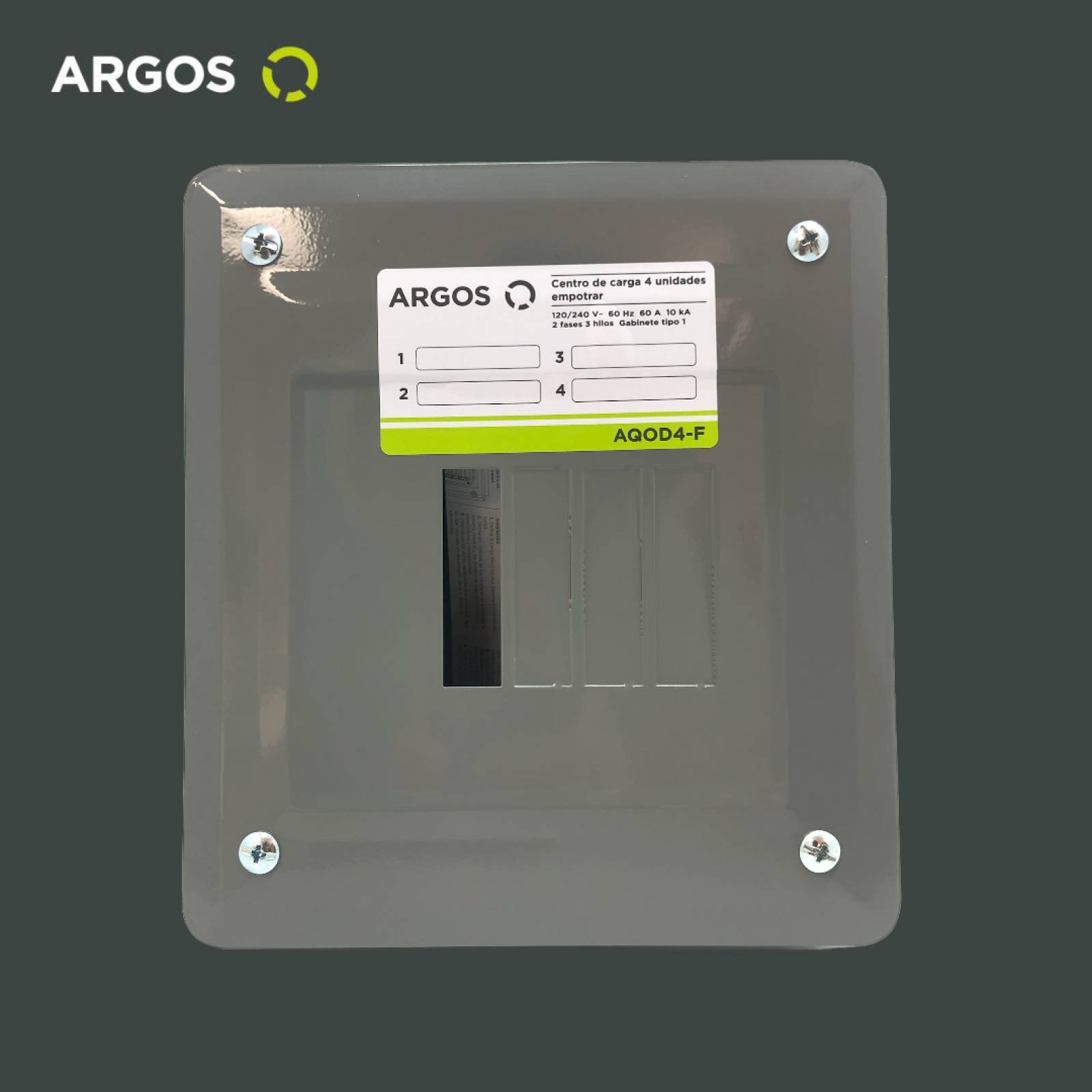 ARGOS Centro de carga empotrable 4 polos 