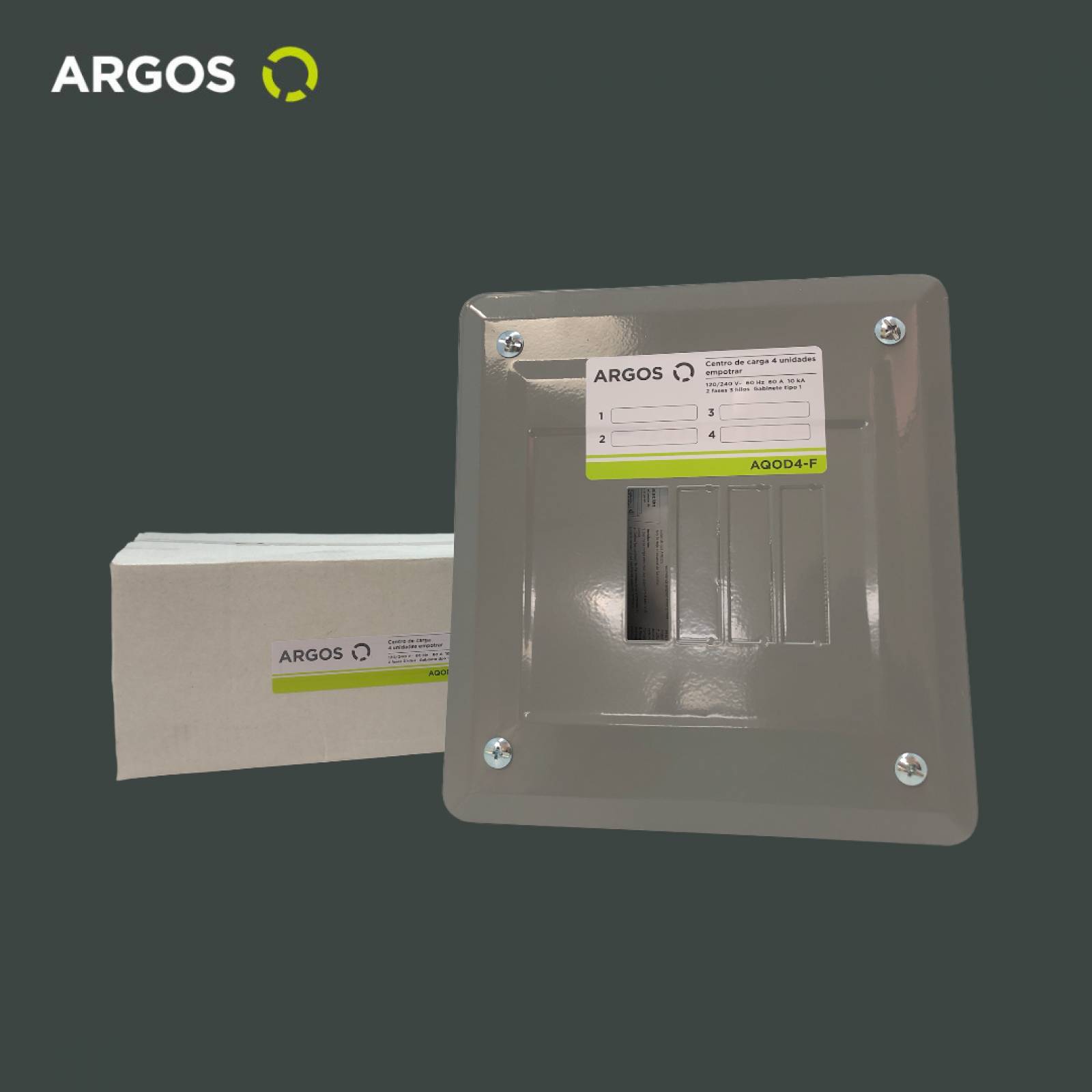 ARGOS Centro de carga empotrable 4 polos 