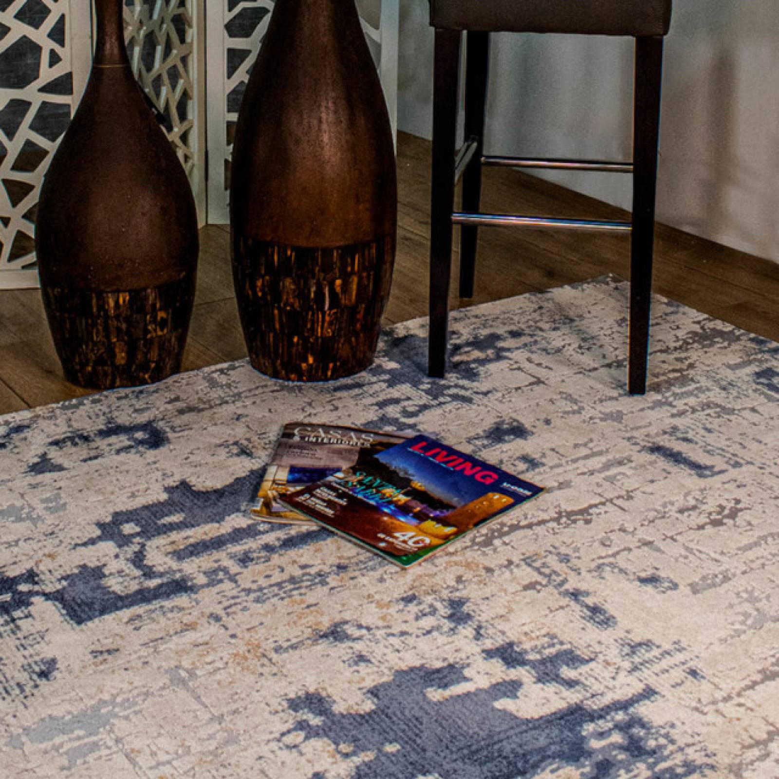 Tapete Decorativo Mardin T4007 Azul Crema 60x90 Cm