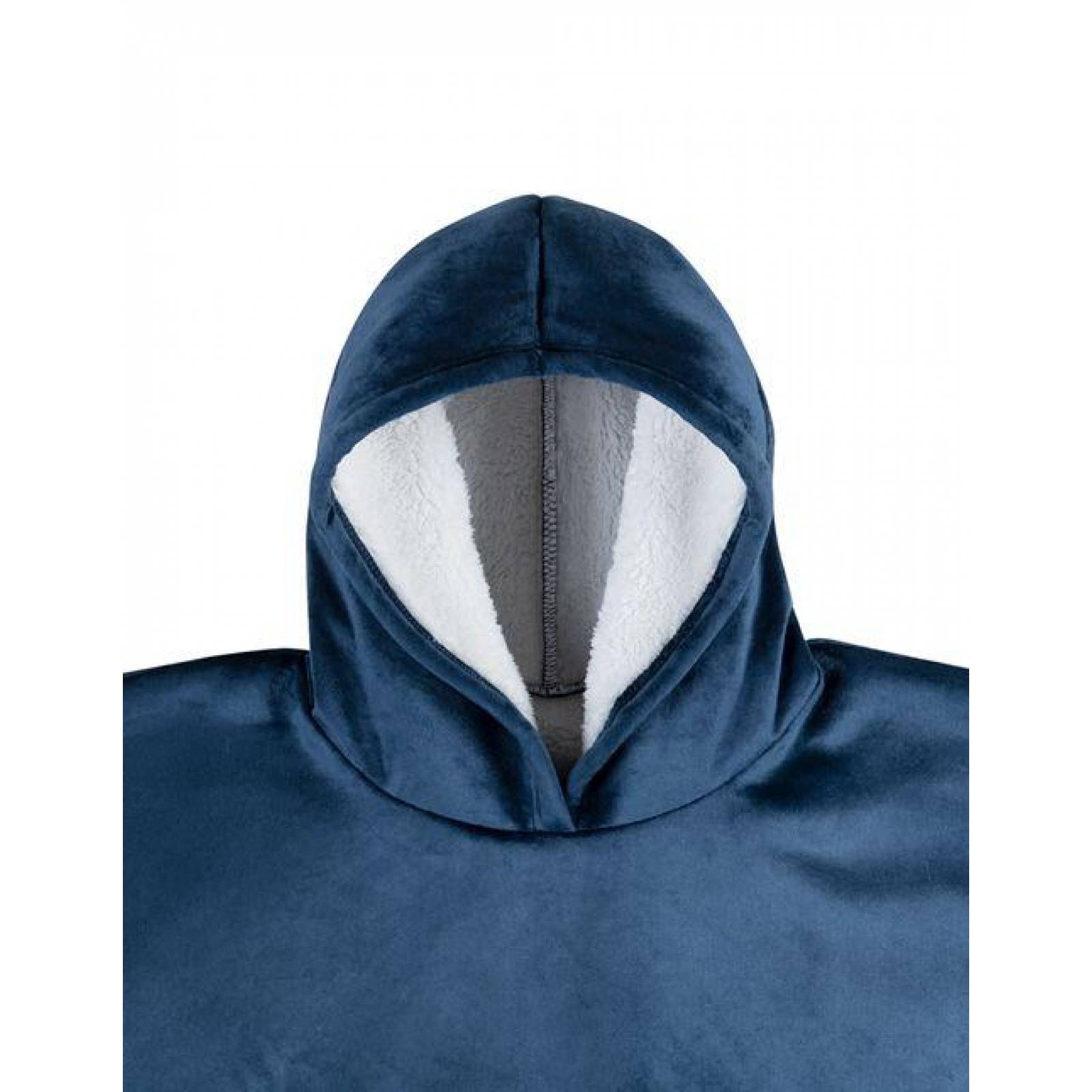 SUDADERA GIGANTE AZUL DE BORREGA CALIENTITA ESQUIMAL 