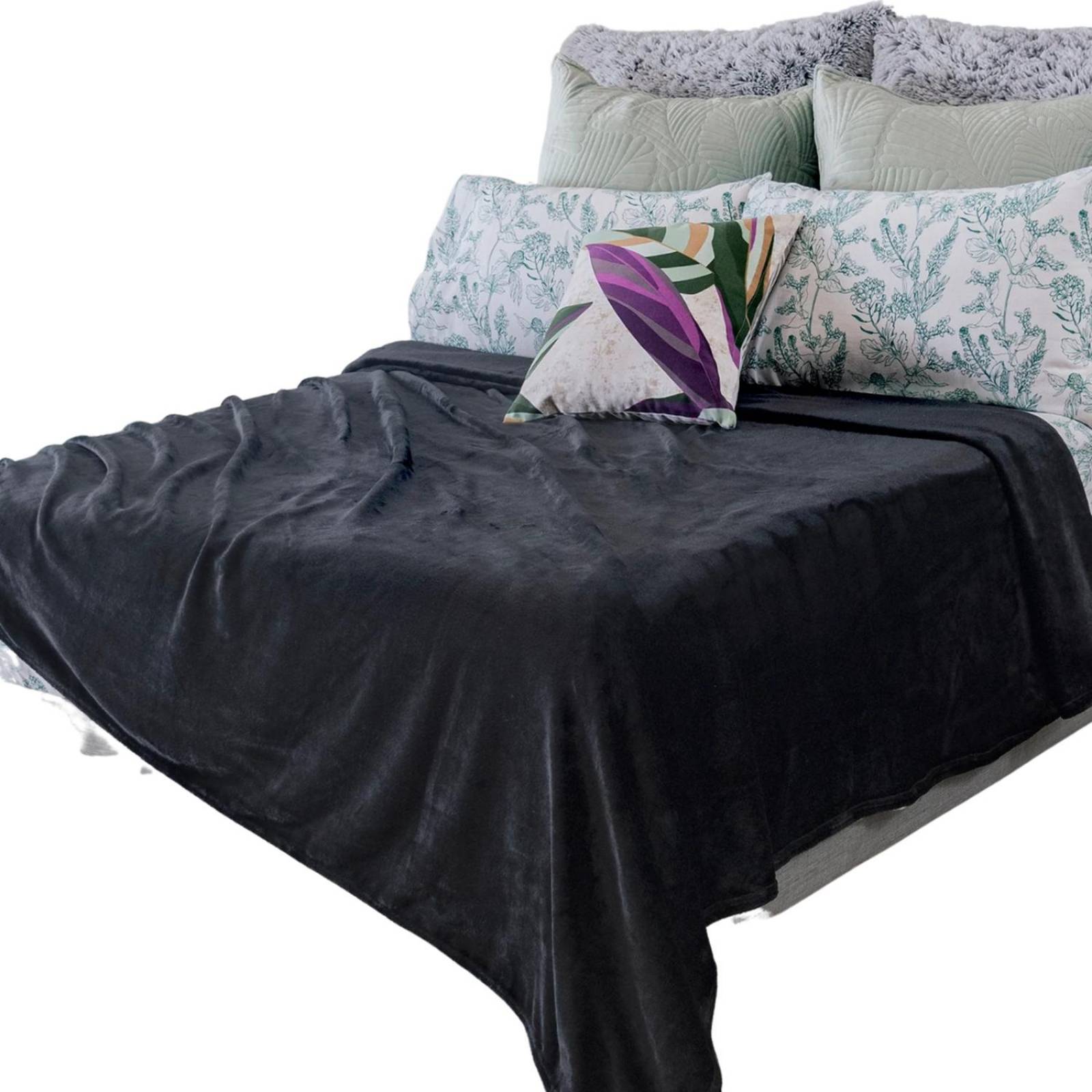 Cobija Ligera Negra Matrimonial Calientita