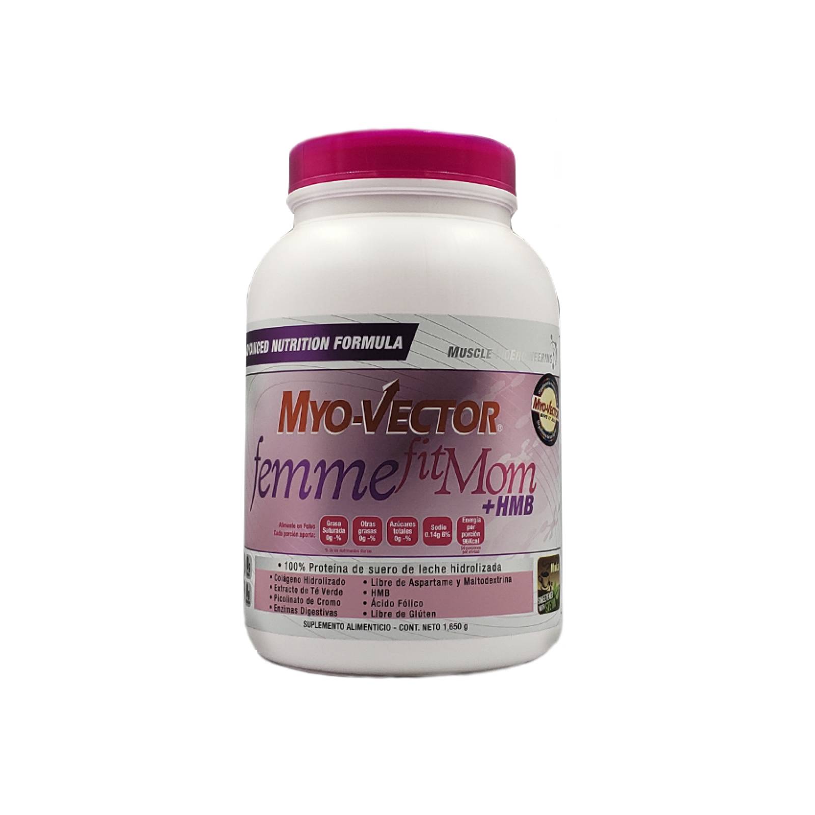 PROTEÍNA MYO VECTOR FEMME FIT MOM 1,650 gr. CHOCOLATE