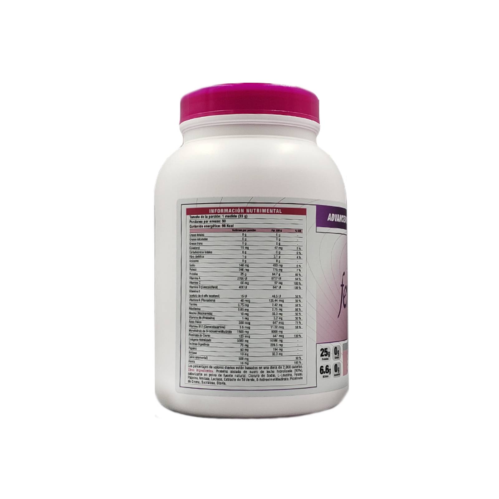 PROTEÍNA MYO VECTOR FEMME FIT MOM 1,650 gr. FRESA