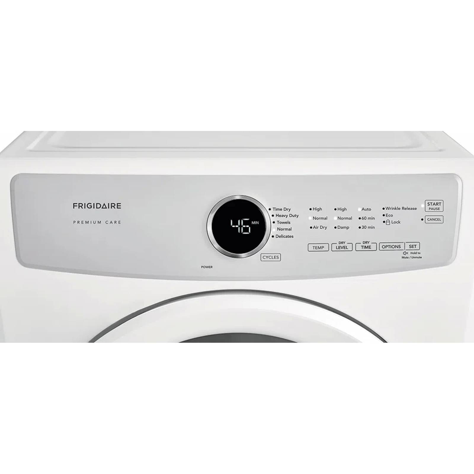 Secadora Frigidaire 21kg de Gas Blanca