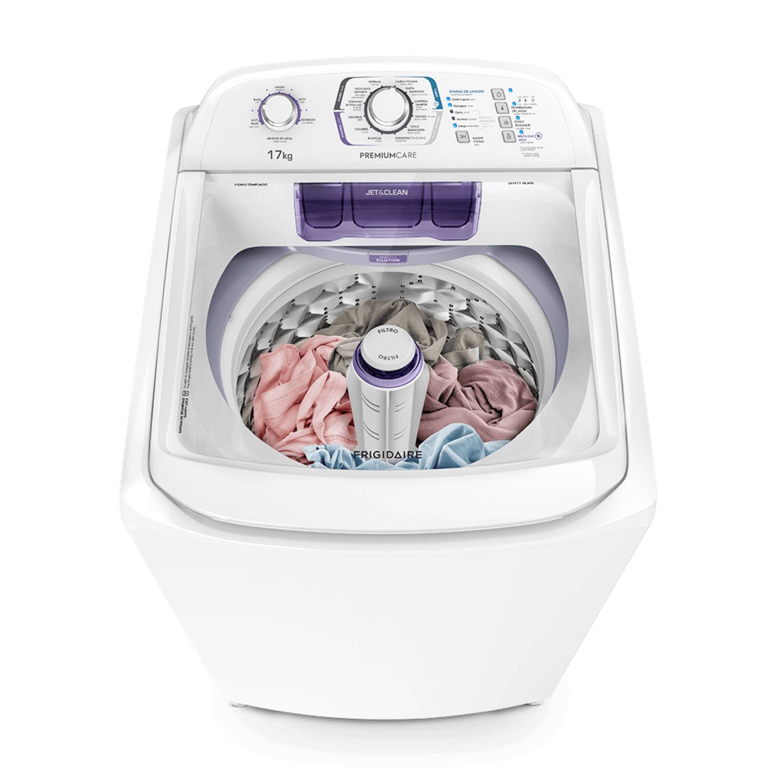 Lavadora Automática Frigidaire 17kg Carga Superior Blanca