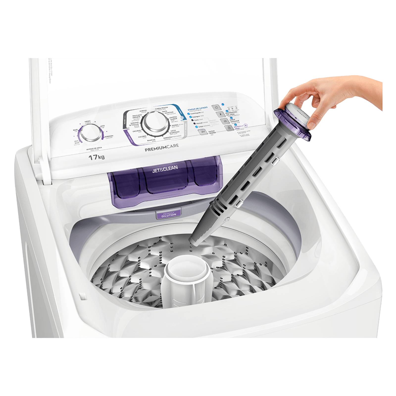 Lavadora Automática Frigidaire 17kg Carga Superior Blanca