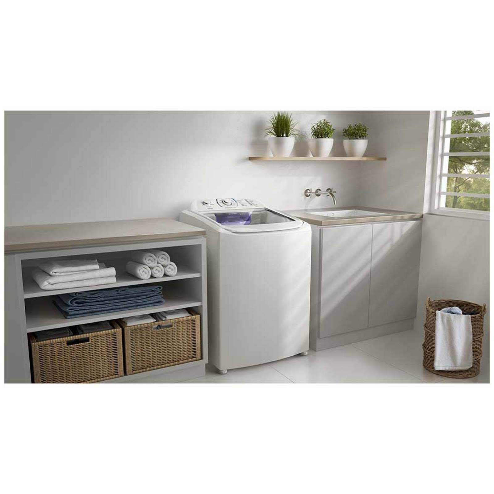 Lavadora Automática Frigidaire 17kg Carga Superior Blanca