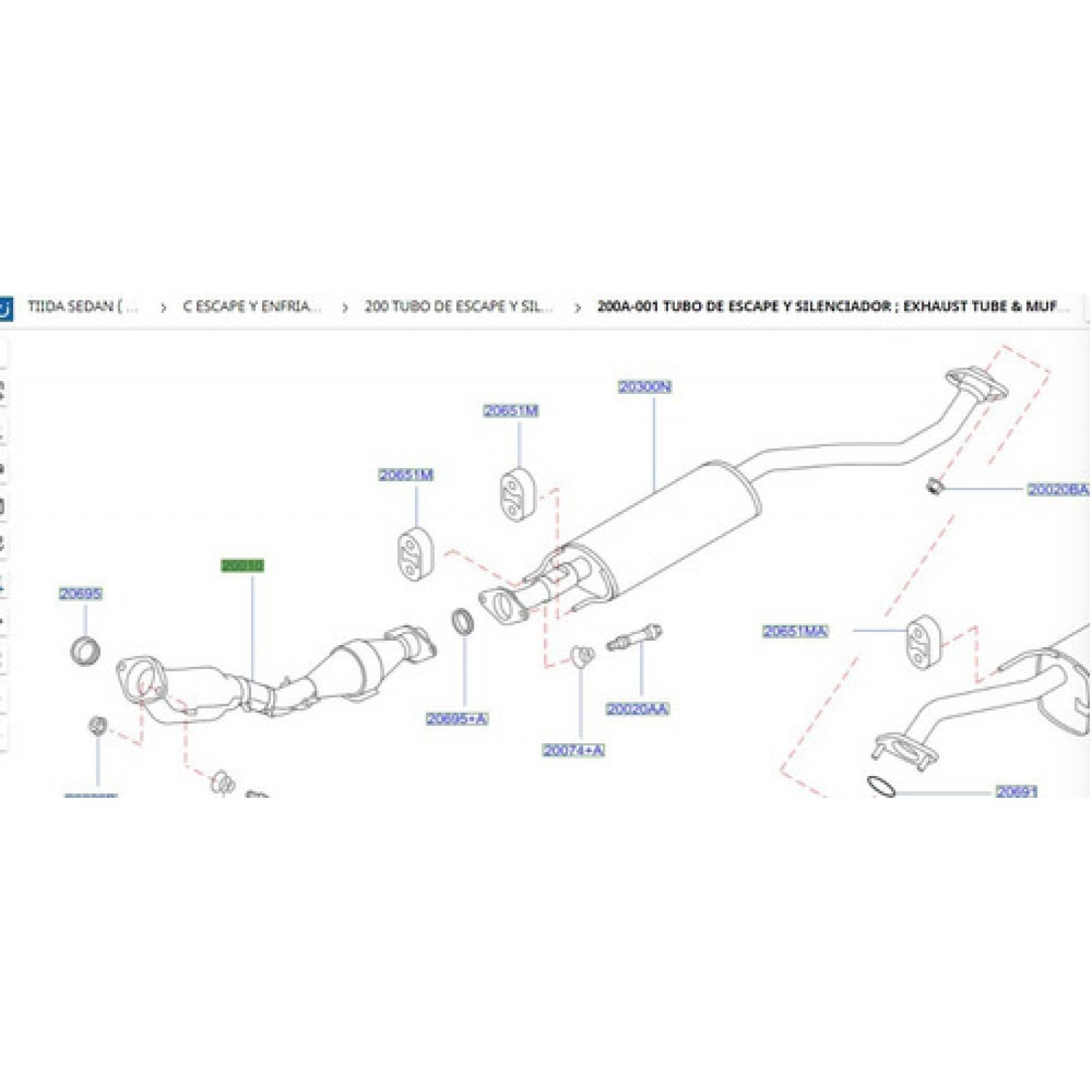 Catalizador Nissan Original Tiida 06-17