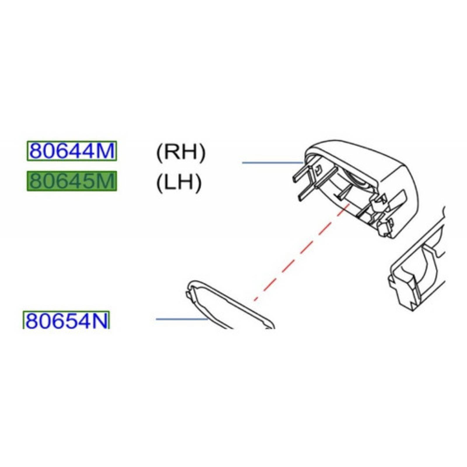 Chapetón Manija Ext Izq Color Vino Nissan Tiida 07-17