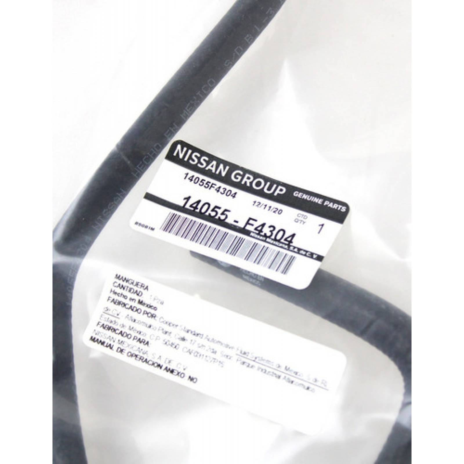 Manguera Paso De Agua Motor 16val (tripa) Nissan Tsuru B13