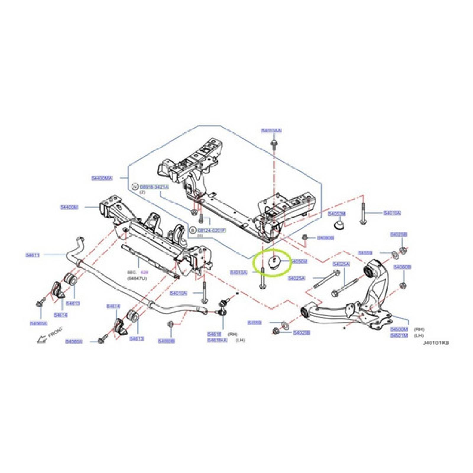 Soporte Puente De Suspensión Nv 350 Urvan 2012-2020