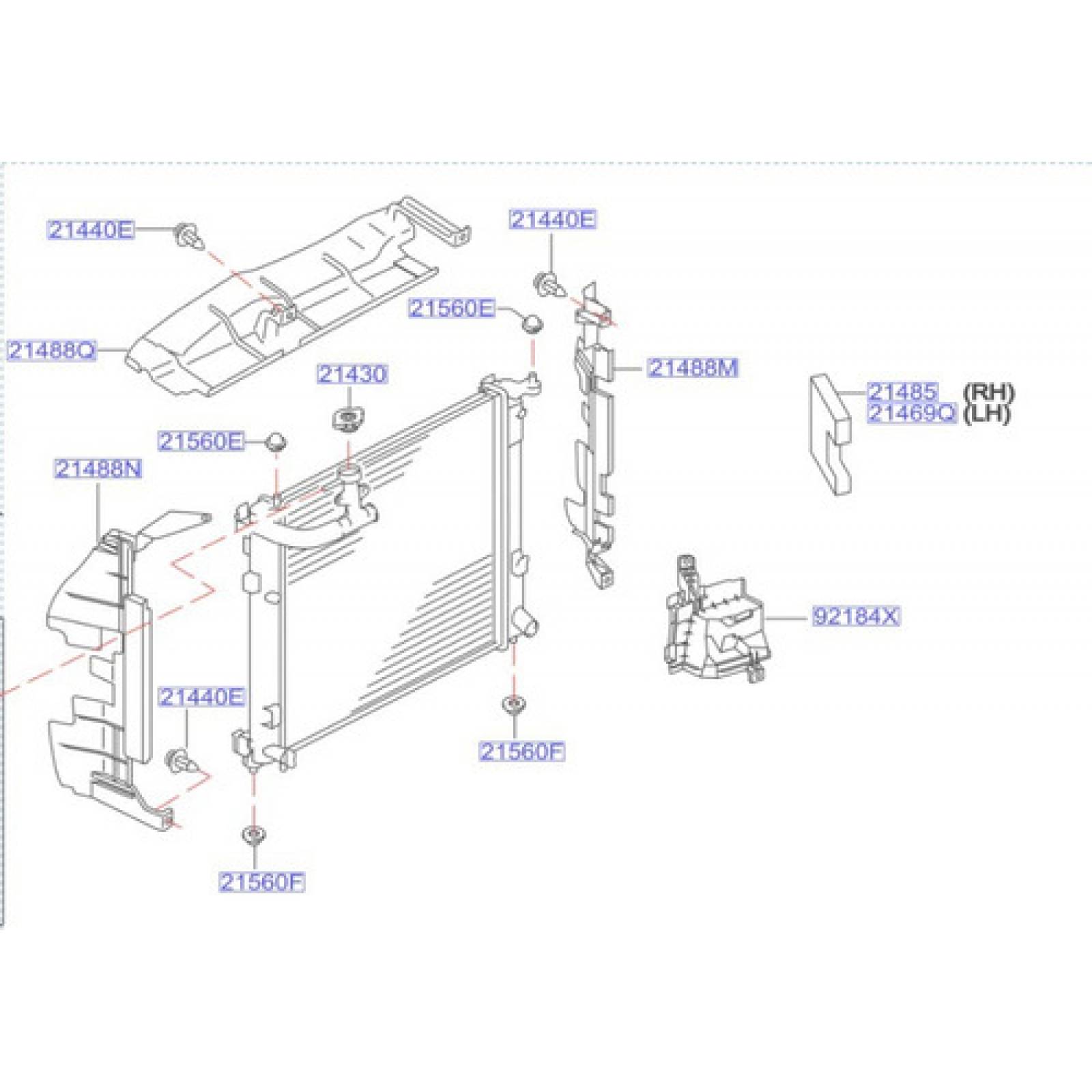 Tolva/cubierta Para Radiador Nissan Original March 12-19