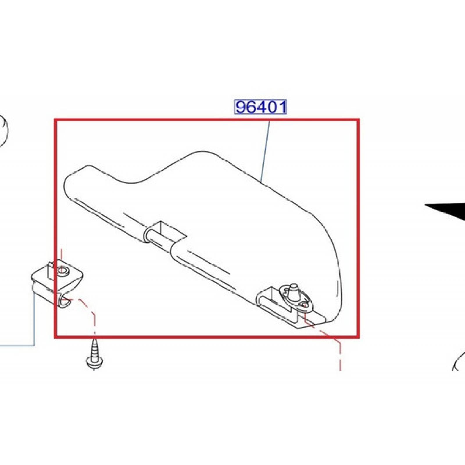 Visera Izquierda Original Nissan Tsuru 91-17
