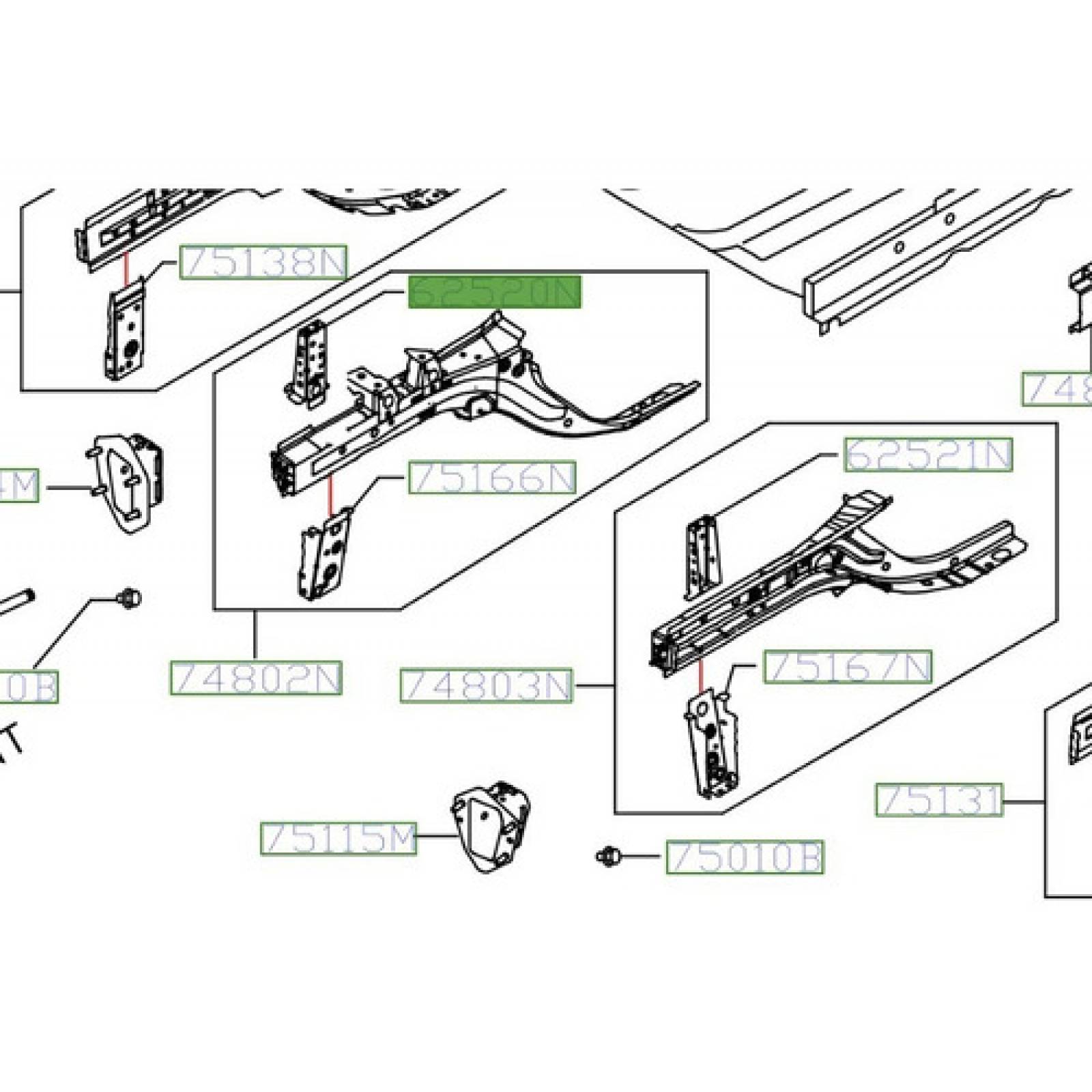 Soporte Dch Nucleo Radiador Original Nissan Versa 11-19