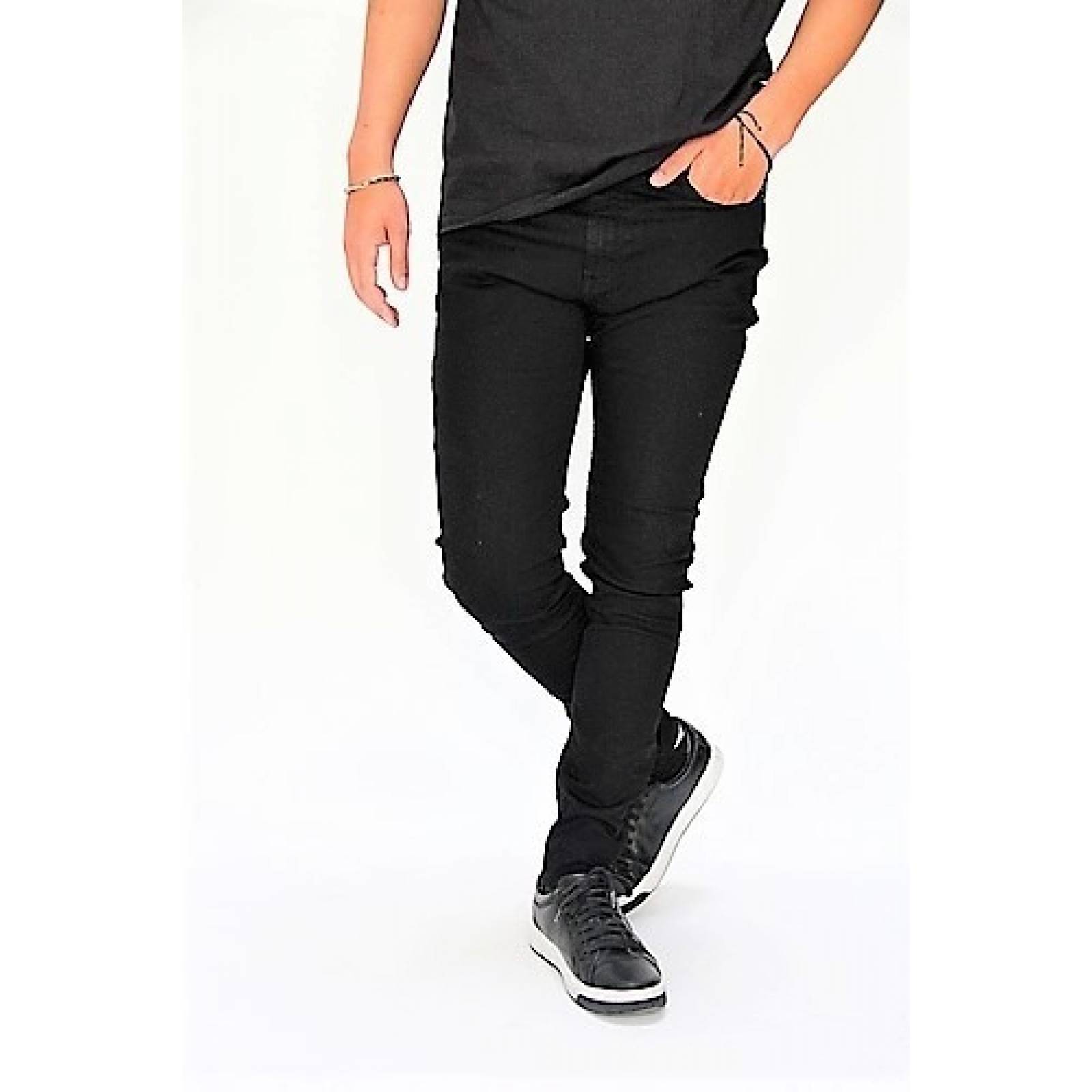 Pantalones negro para hombre shops