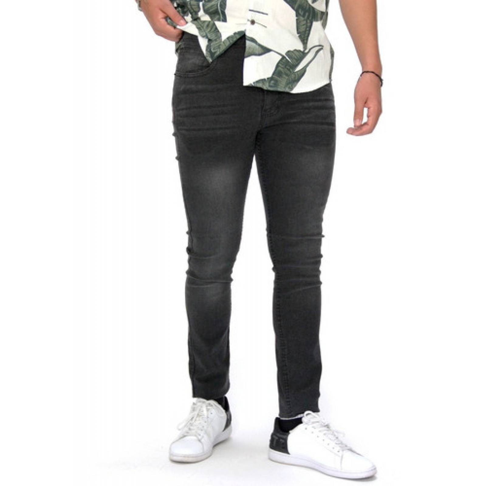 Pantalón Slim Negro Mezclilla Strech Take It Jeans Para Hombre PM1007