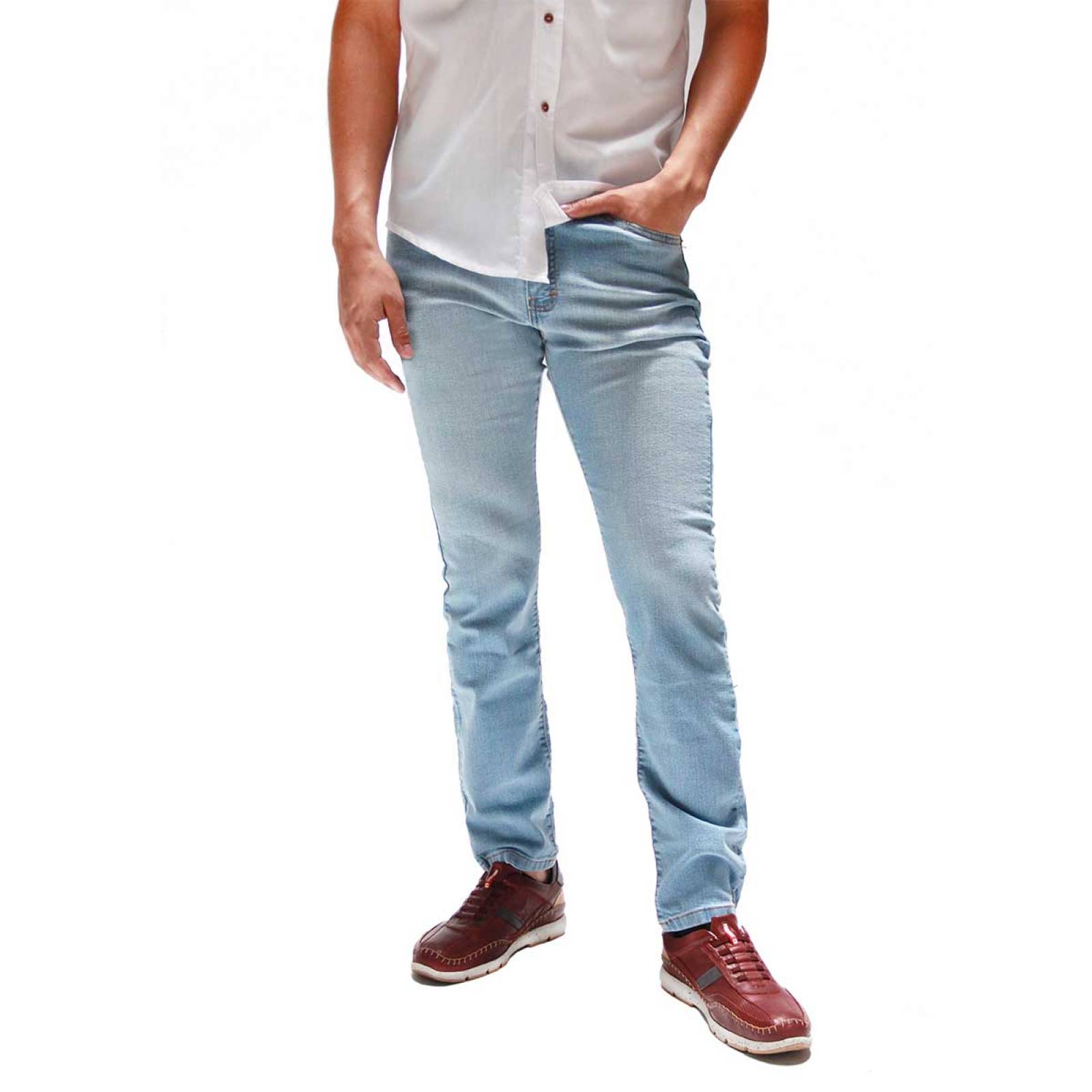 Pantalón Skinny Azul claro De Mezclilla Strech Take It Jeans Para Hombre PN1038