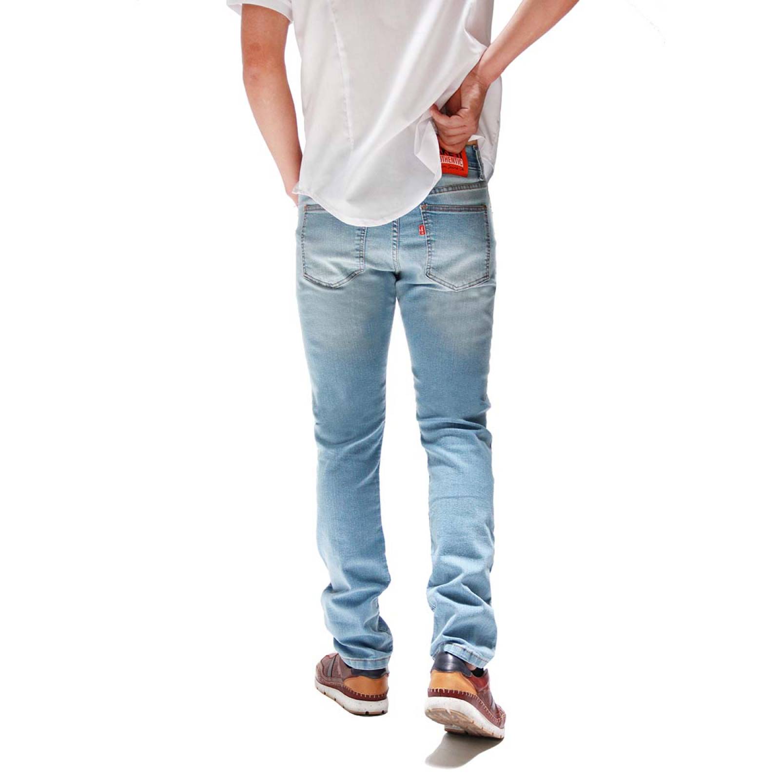 Pantalón Skinny Azul claro De Mezclilla Strech Take It Jeans Para Hombre PN1038