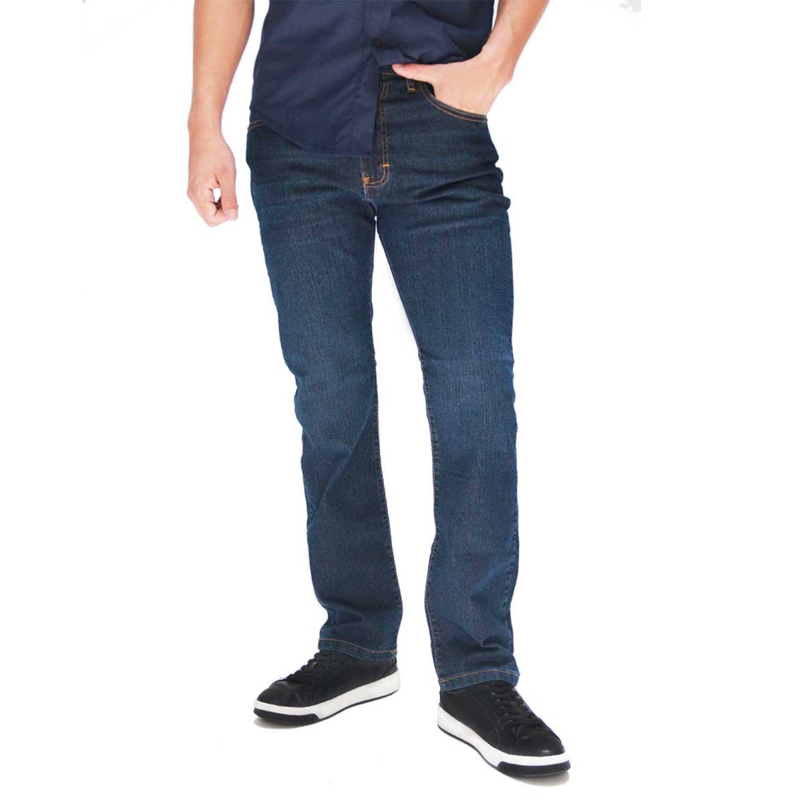 Pantalón Recto Azul De Mezclilla Strech Take It Jeans Para Hombre PN1033