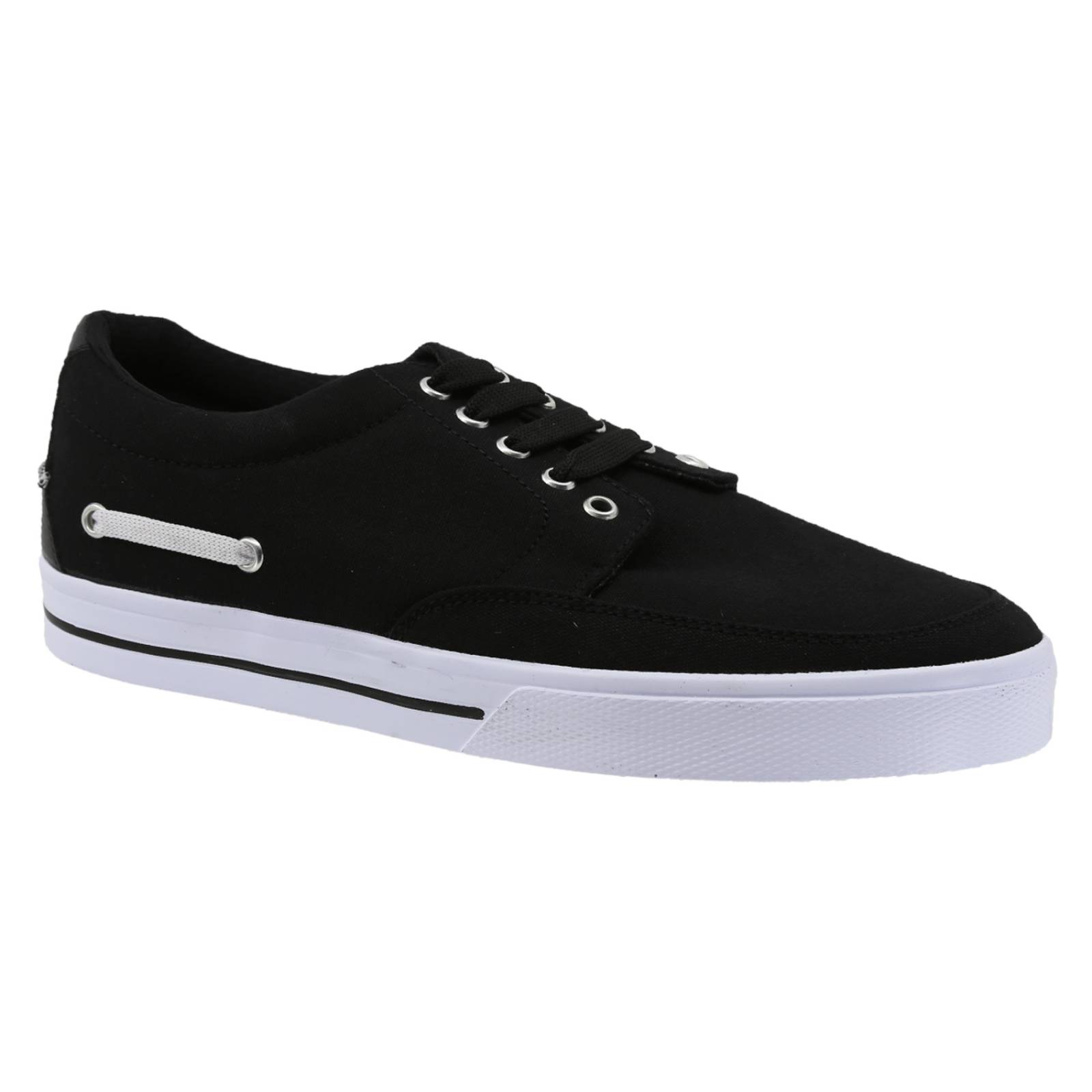 Tenis Urbano BK Naútica Lona Negro Blanco para Caballero