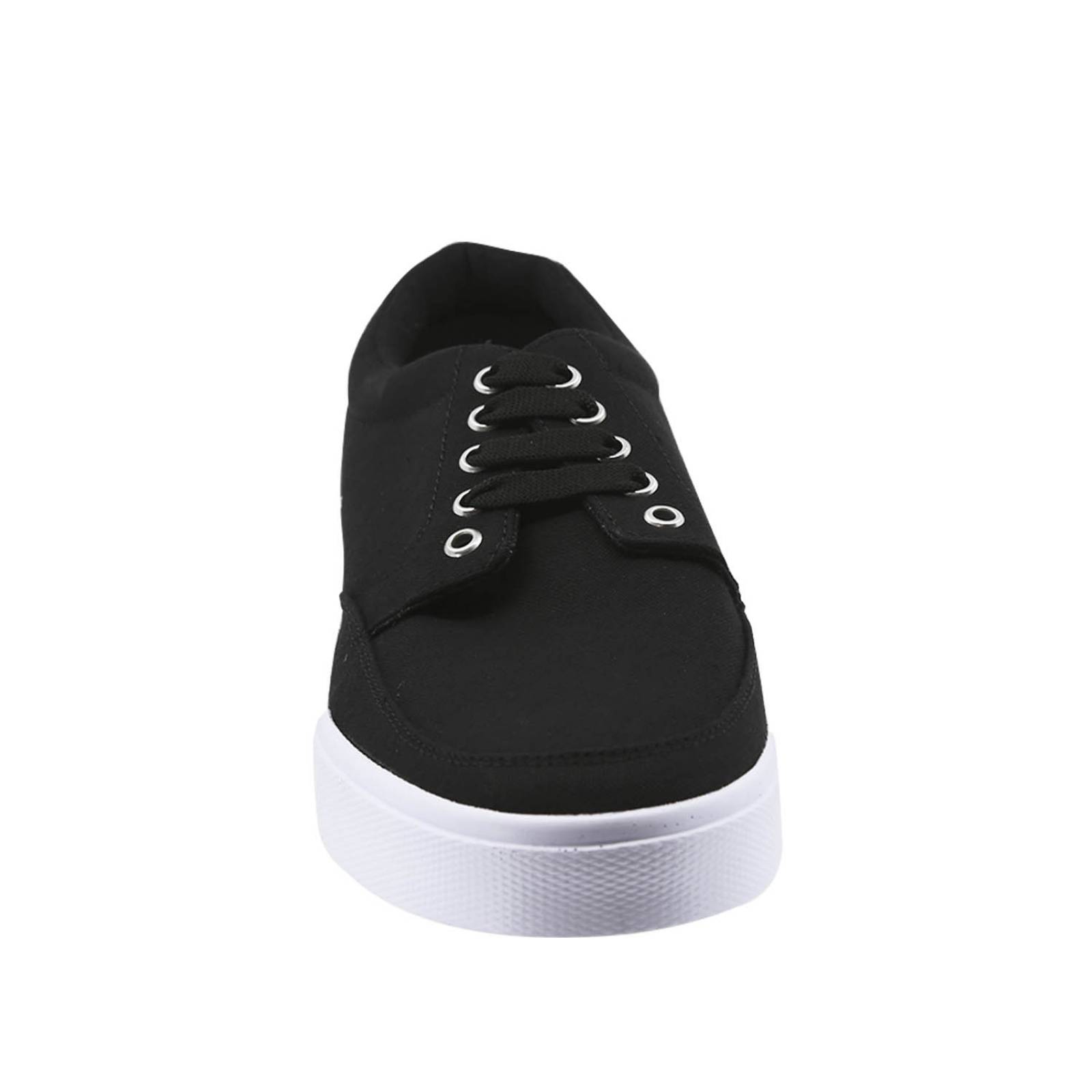 Tenis Urbano BK Naútica Lona Negro Blanco para Caballero