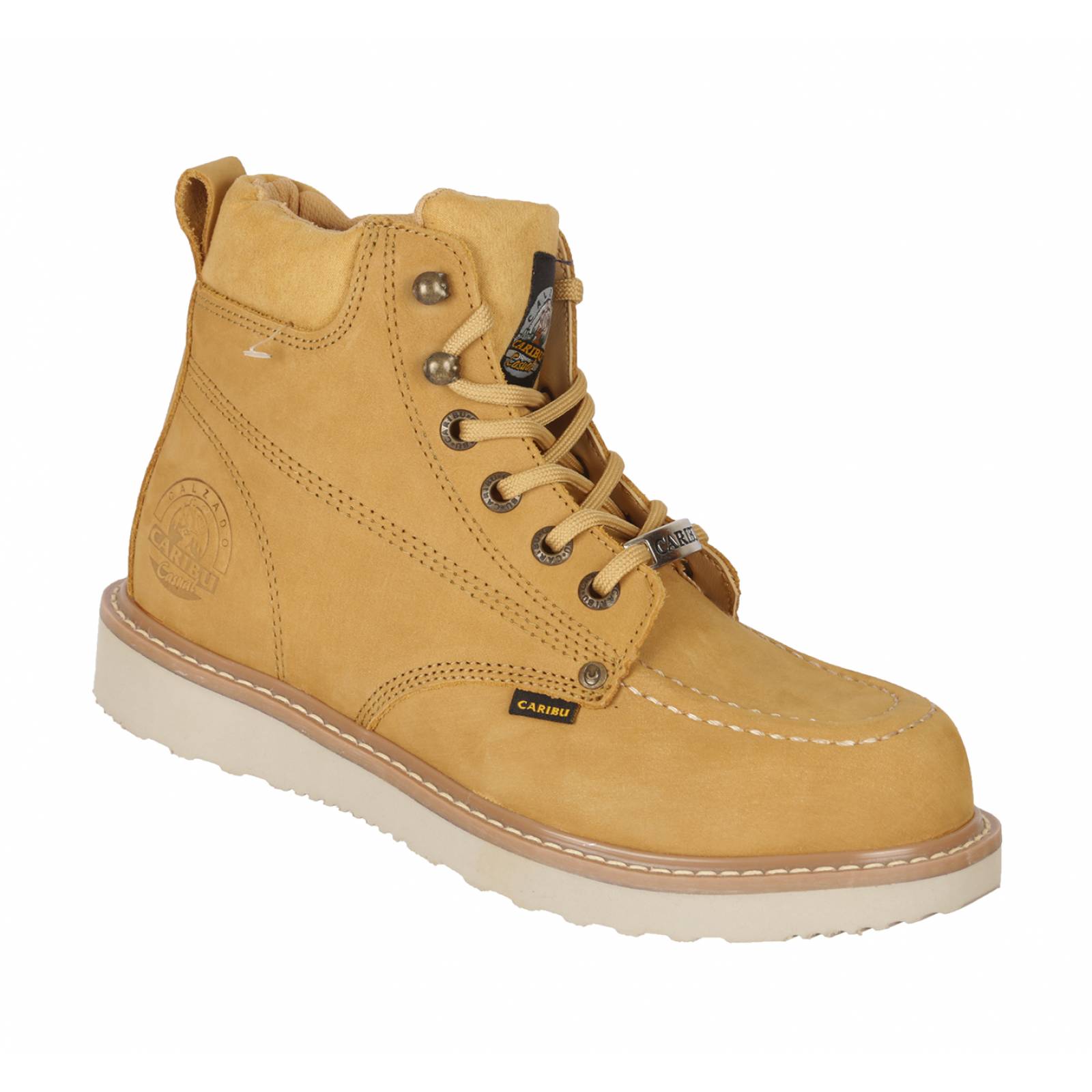 Bota Urbana Caribu 604 Piel Nobuck Paja Para Caballero