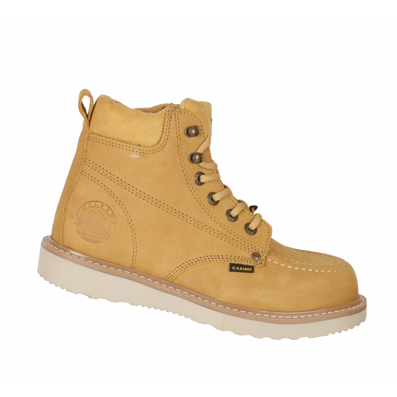 Bota Urbana Caribu 604 Piel Nobuck Paja Para Caballero