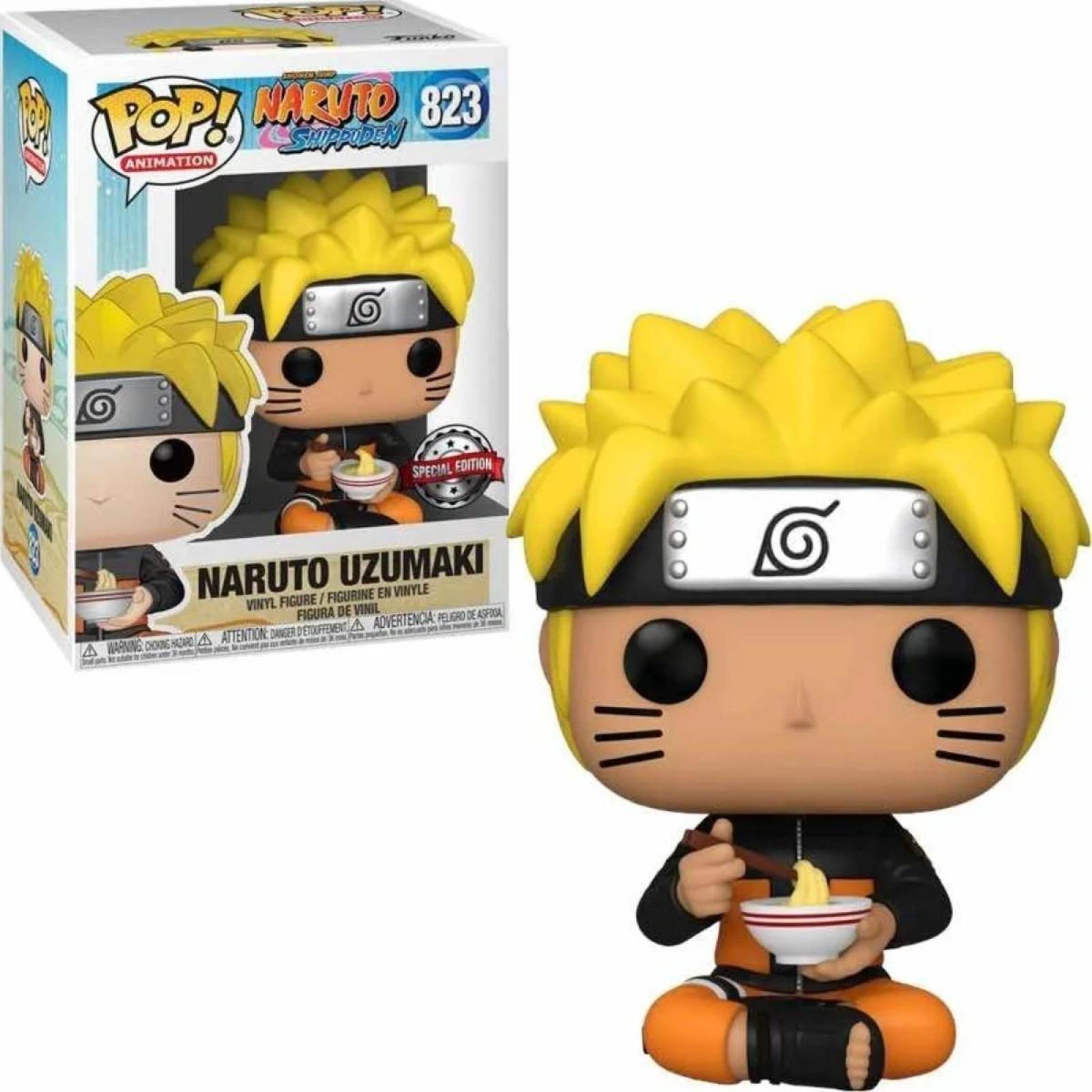 Funko Pop! Animation: Naruto Shippuden Naruto Uzumaki con ramen #823