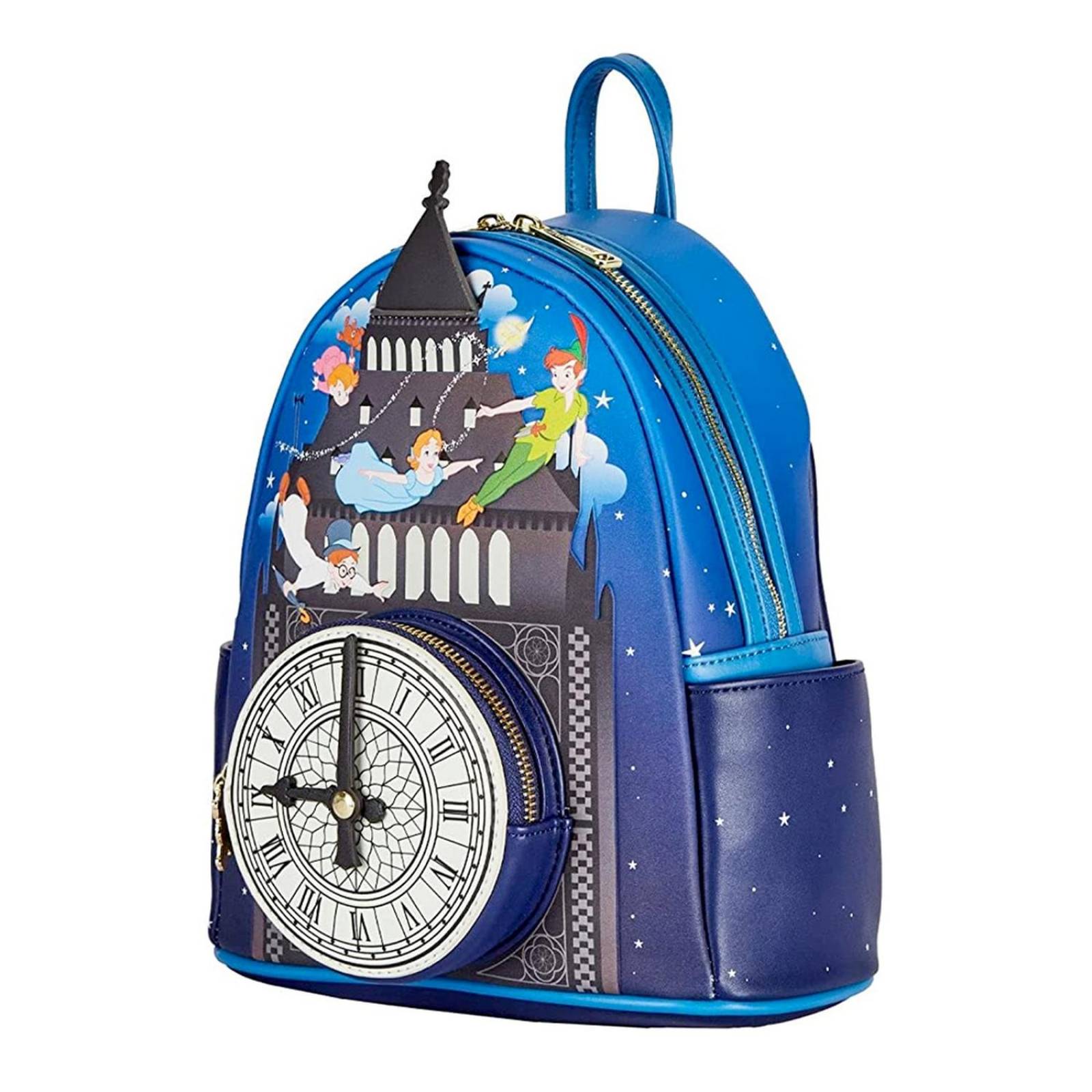 LoungeFly Mochila Peter Pan volando sobre Big Ben 