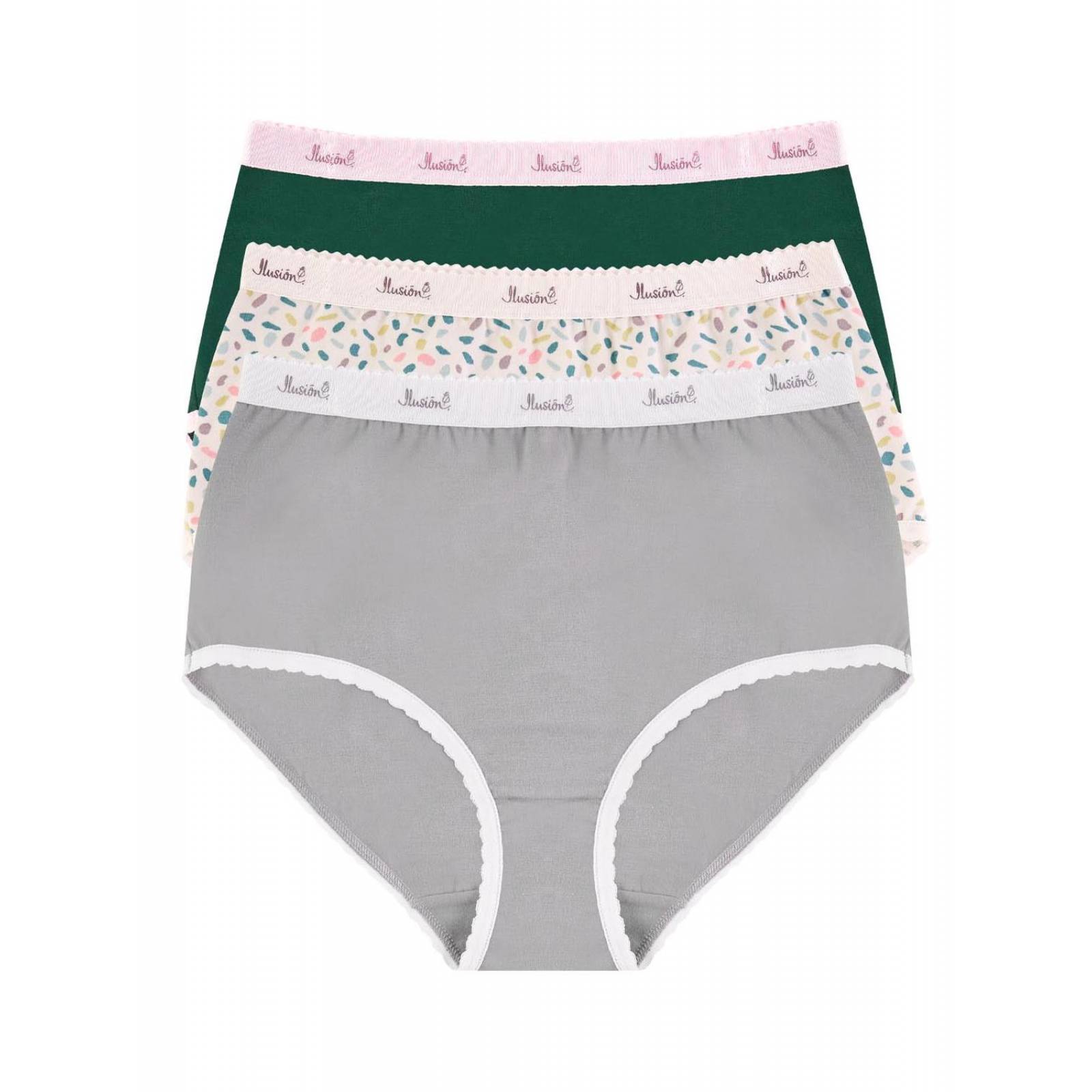 Paquete de 3 panties Ilusión 31342 