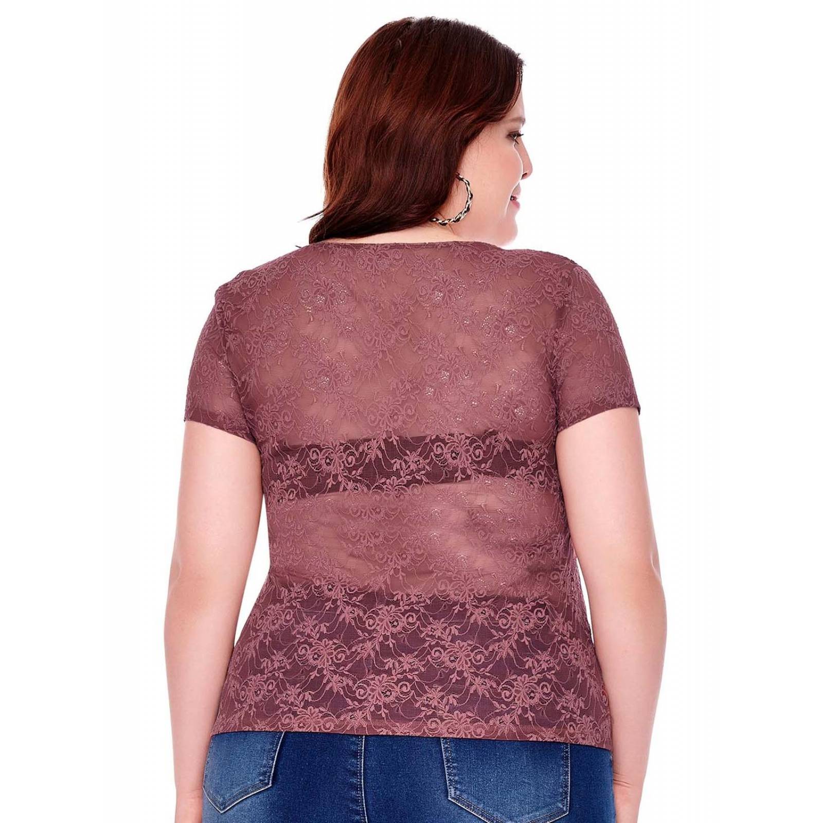 Blusa de encaje Ilusión 43401 