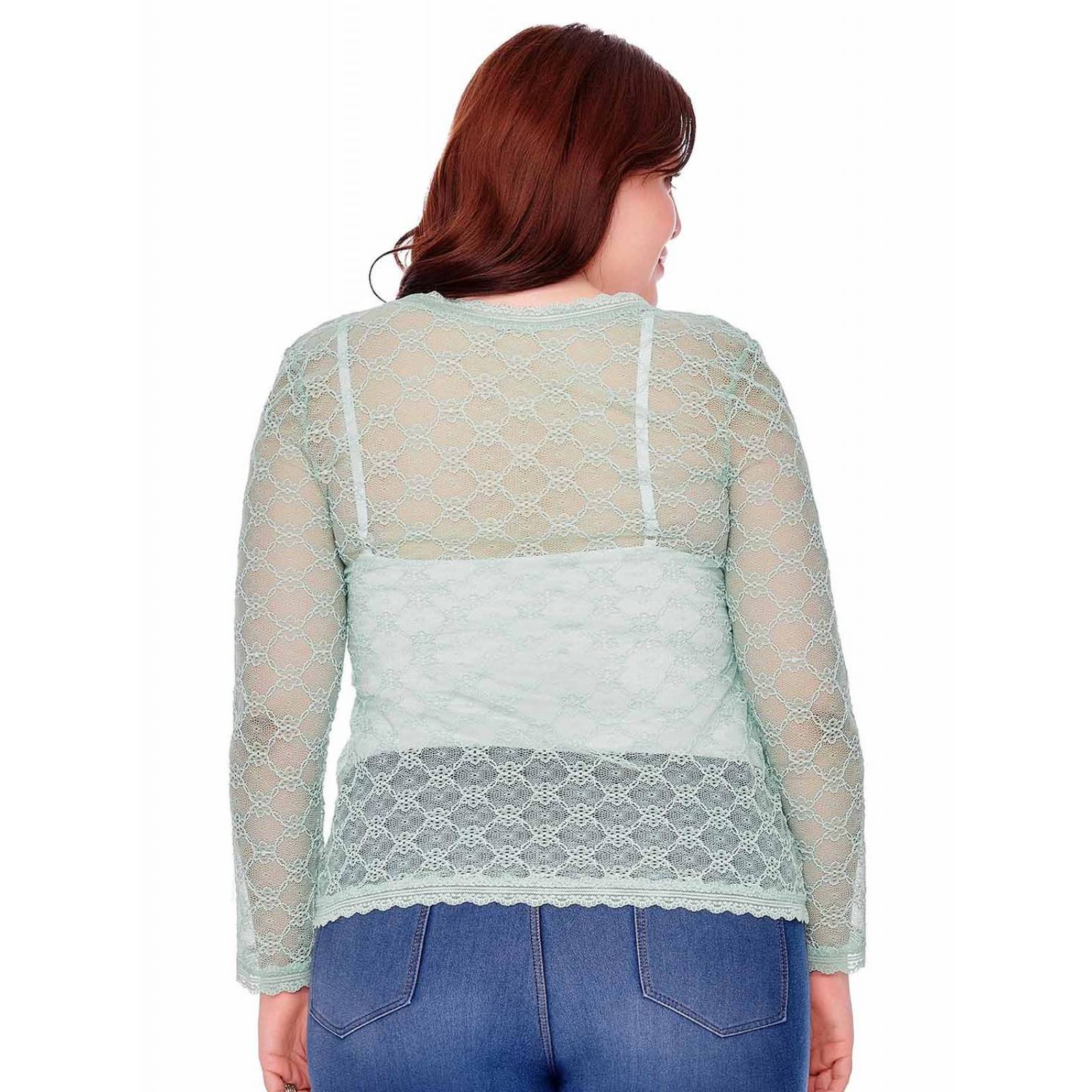 Blusa de encaje Ilusión 43402 