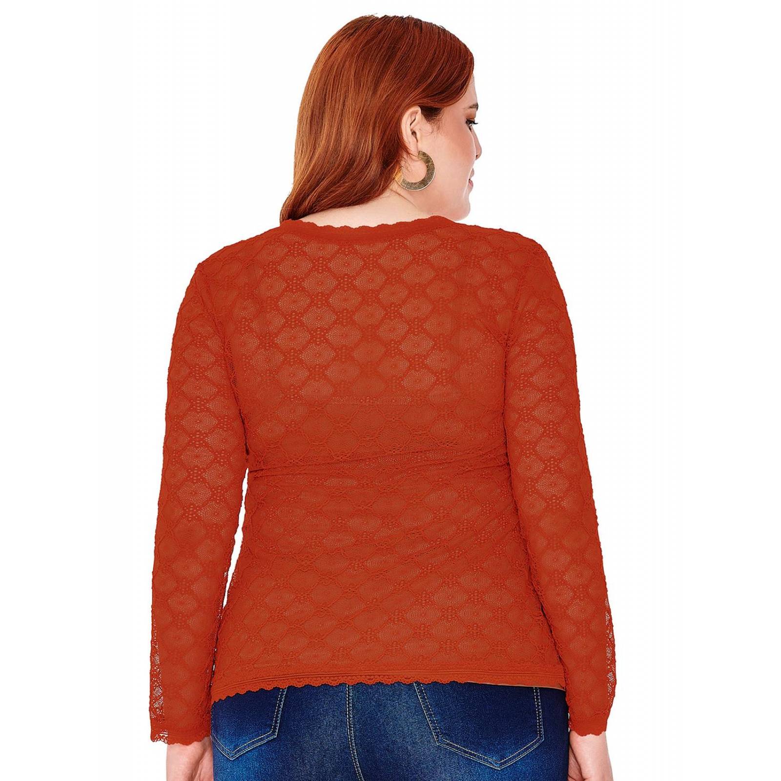 Blusa de encaje Ilusión 43402 