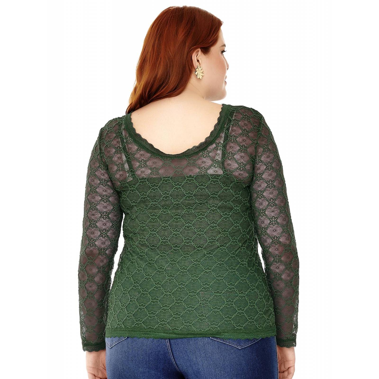 Blusa de encaje Ilusión 43402 