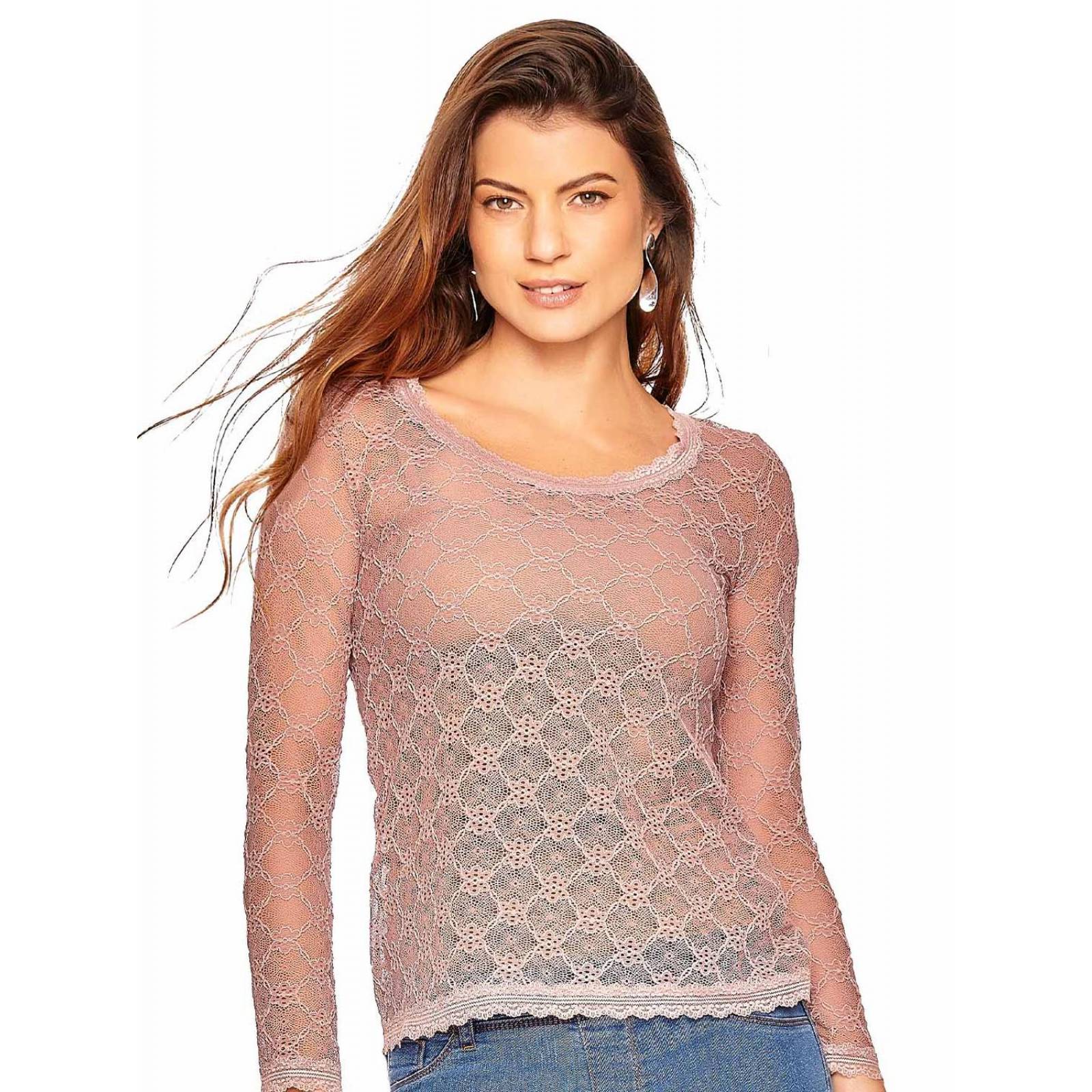 Blusa de encaje Ilusión 43402 
