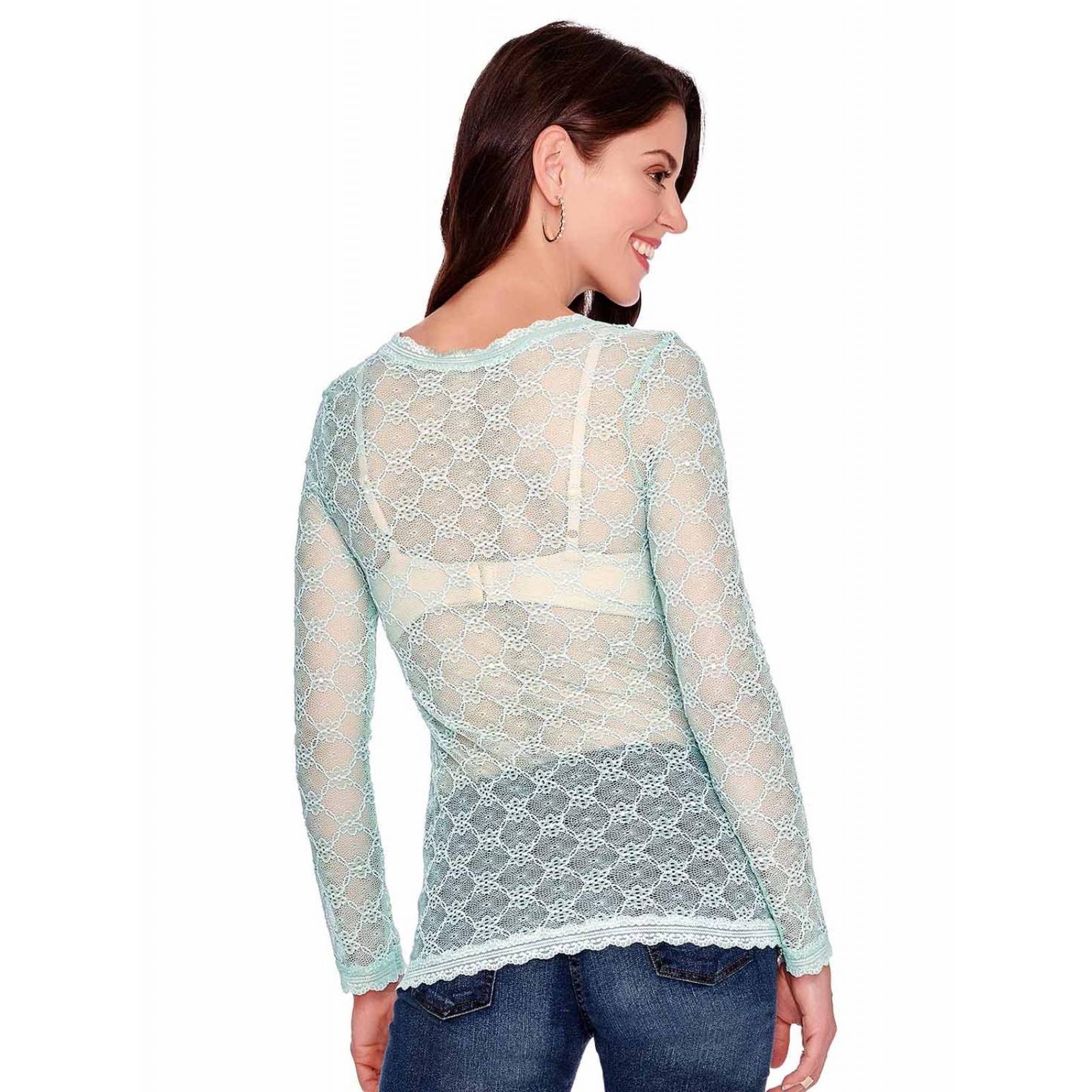 Blusa de encaje Ilusión 43402 