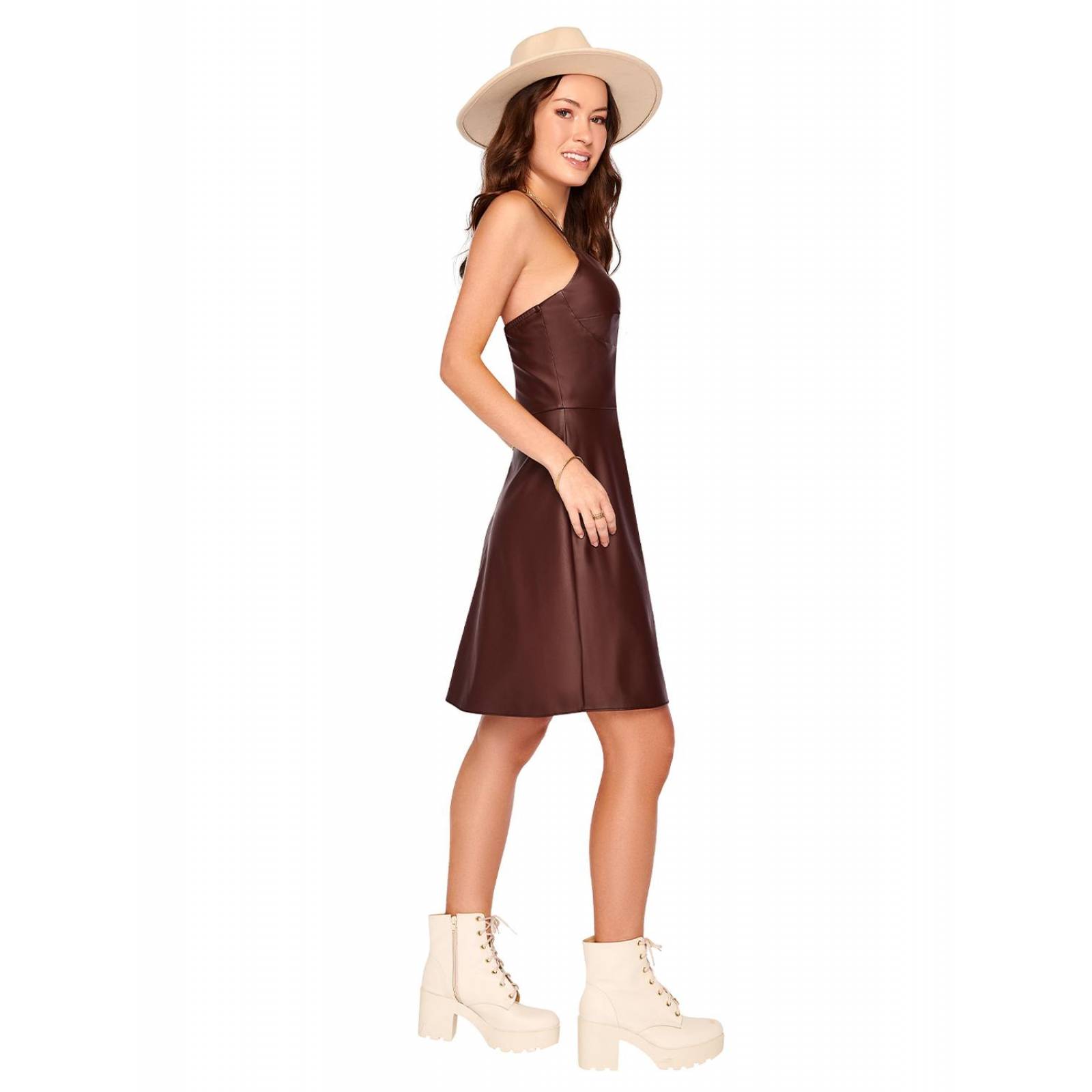 Vestido de vinipiel Ilusión 82030 