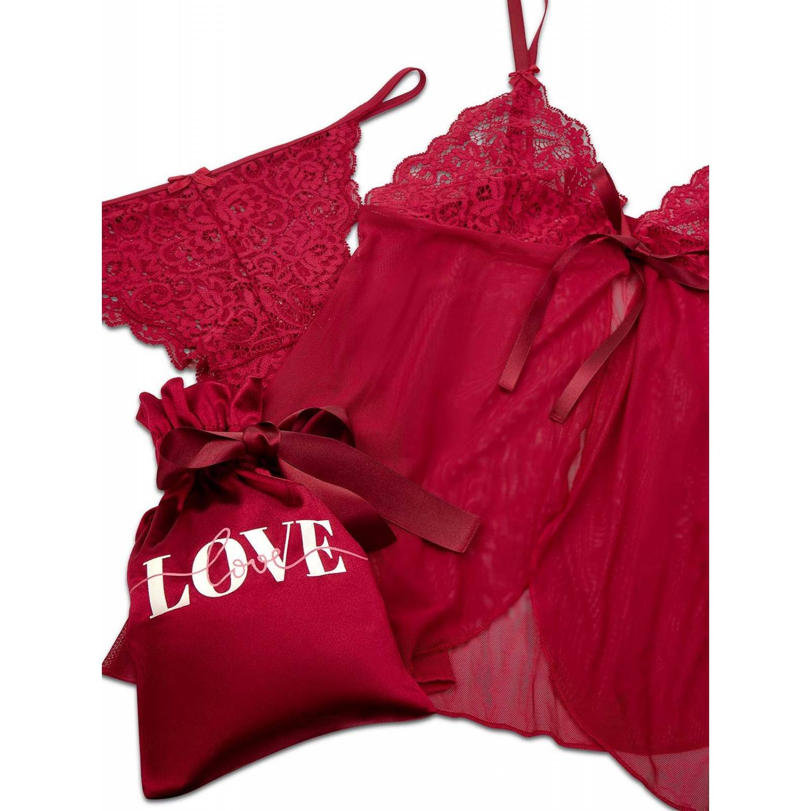 Set de babydoll y medias Ilusión 79029 