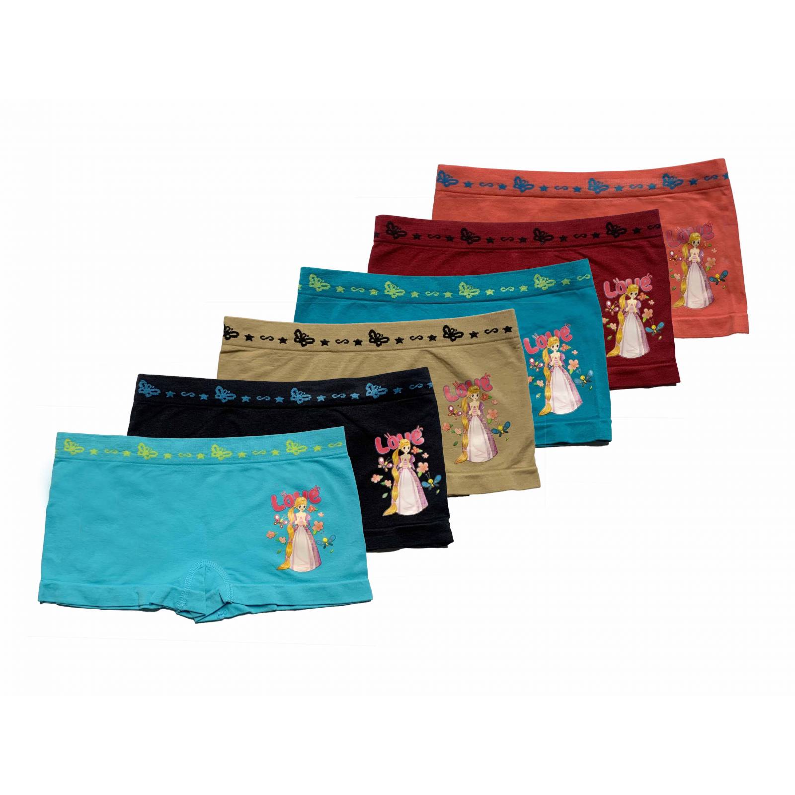 Paquete 6 Boxer Mujer Tatys Fashion Pack Incluye 6 Diferentes Colores