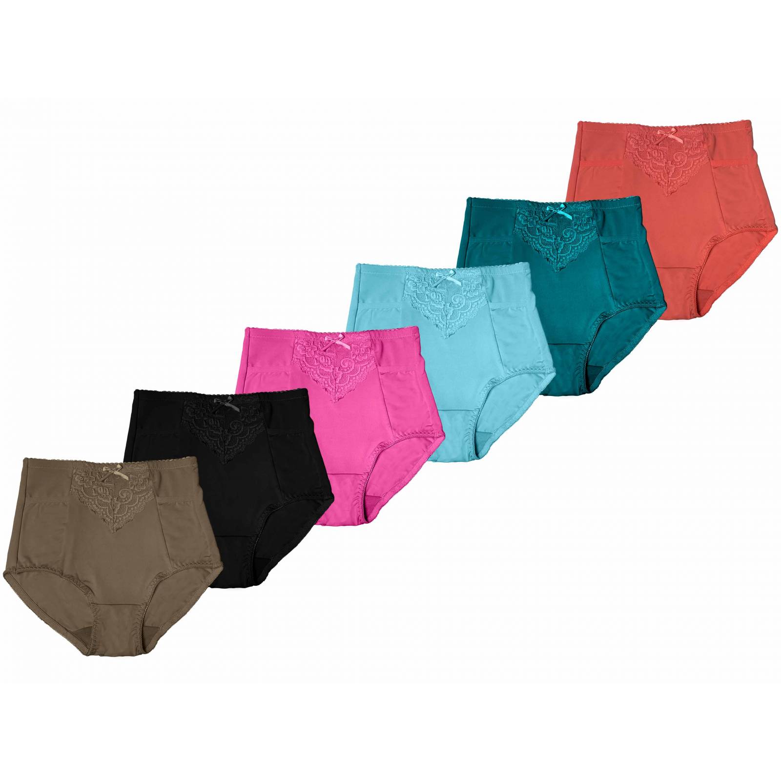 Paquete 6 Pantaletas Con Bolsas Al Frente Tatys Fashion Pack Incluye 6 Diferentes Colores