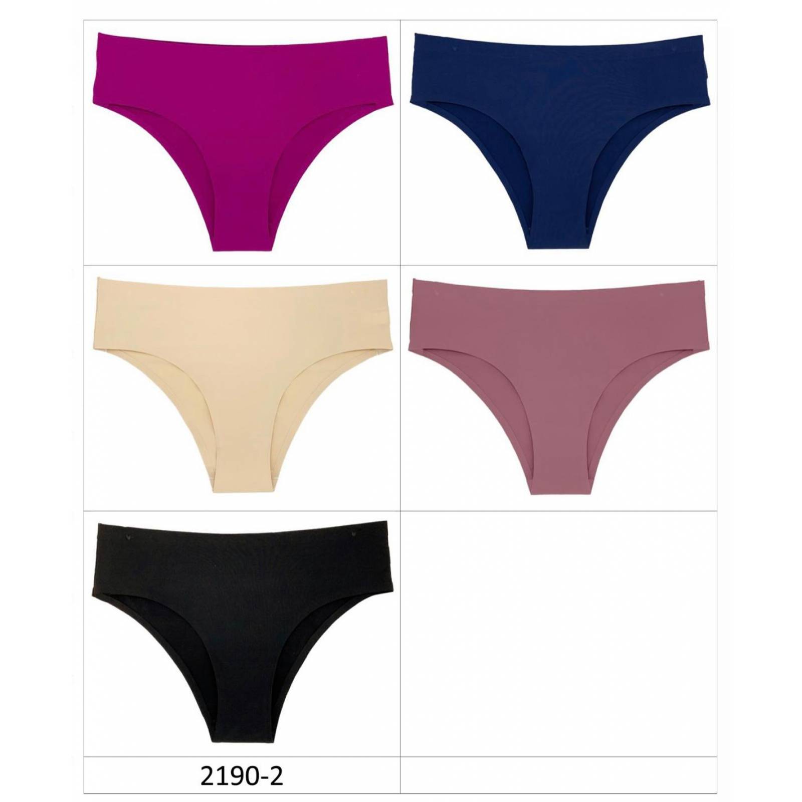 Paquete 6 Pantaletas Invisibles Sin Costuras Corte Láser Pack Incluye 6 Diferentes Colores