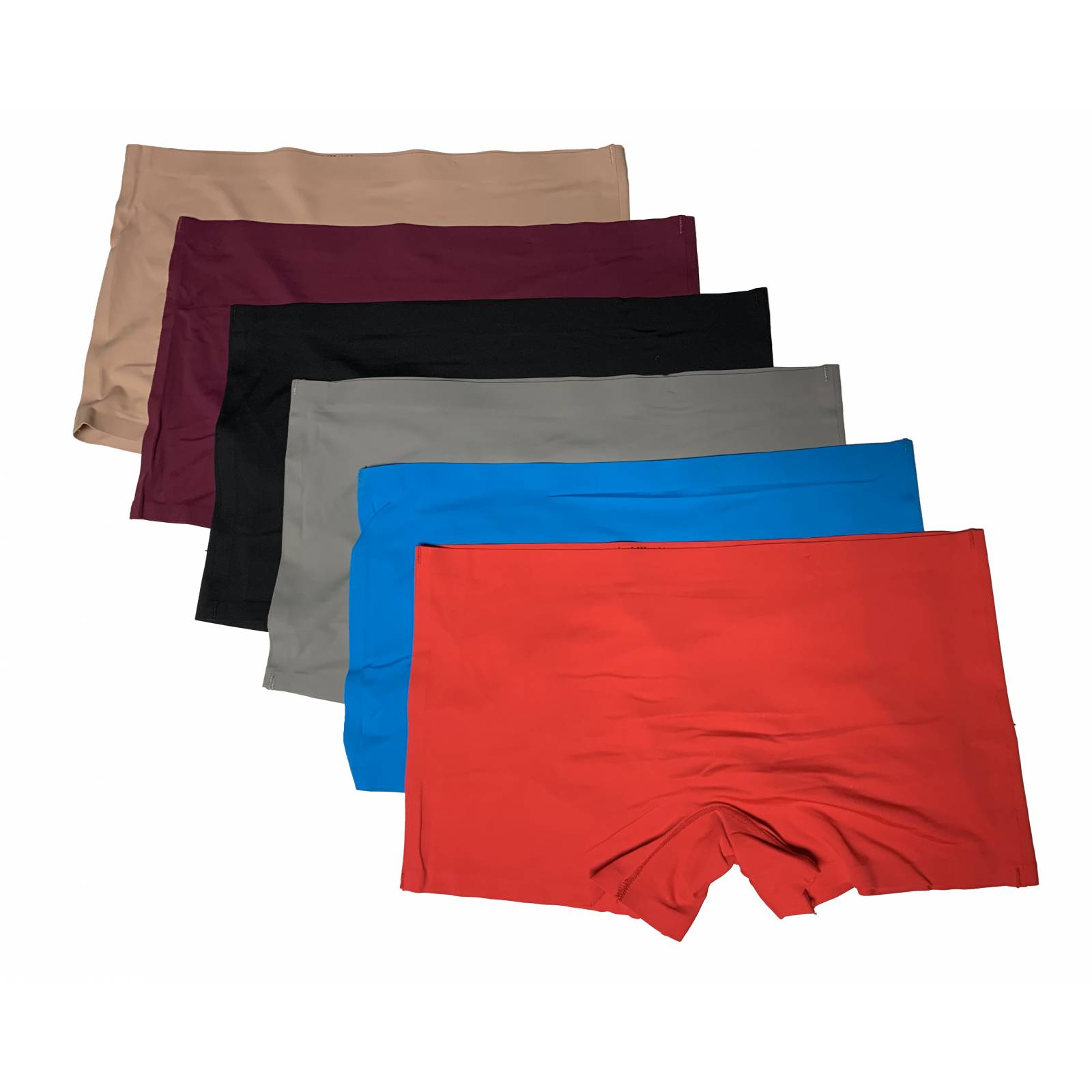 Paquete 6 Boxer Invisibles Sin Costuras Corte Láser Pack Incluye 6 Diferentes Colores
