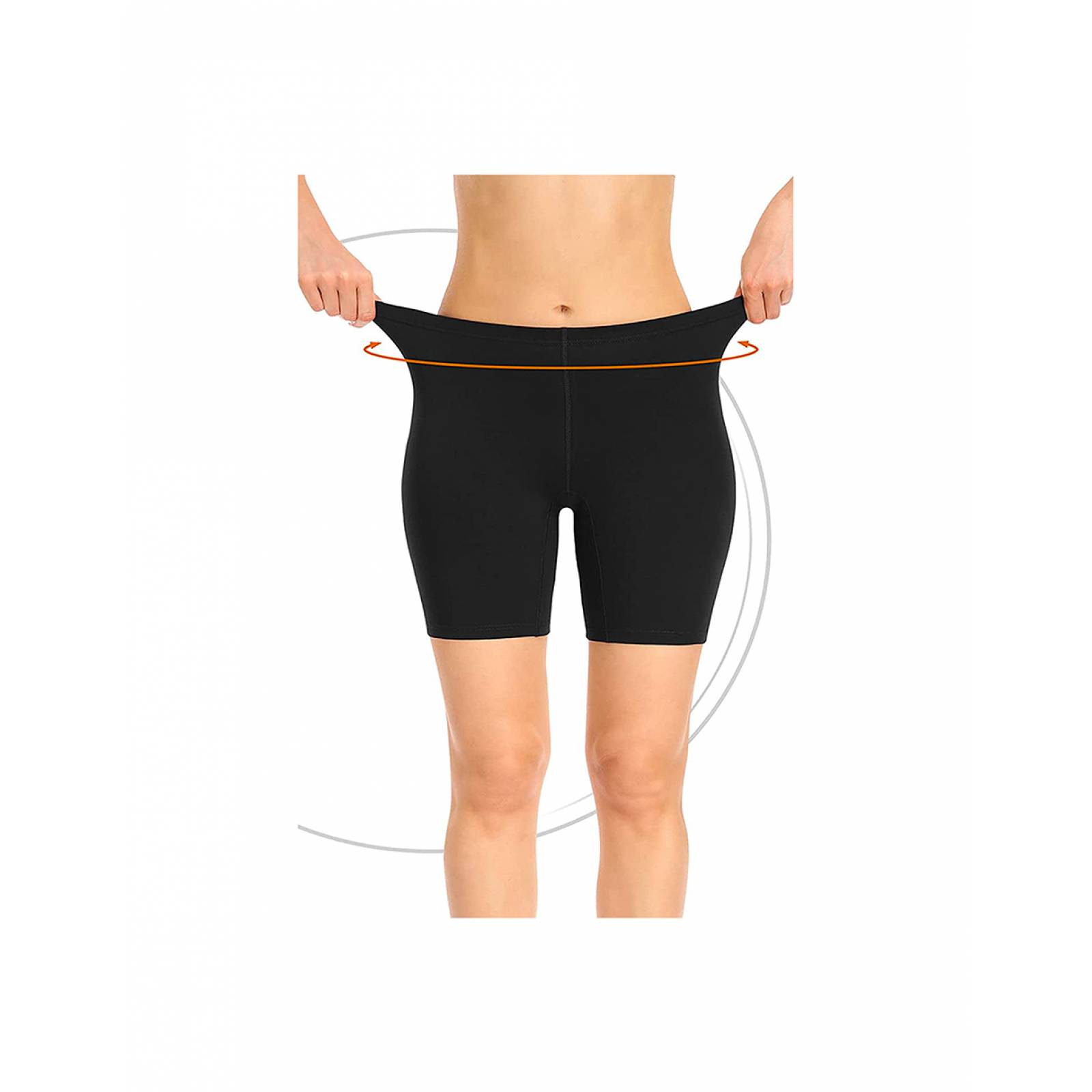 Paquete 6 Boxer Largo Mujer marca Tatys Fashion Pack Incluye 6 piezas Negras.