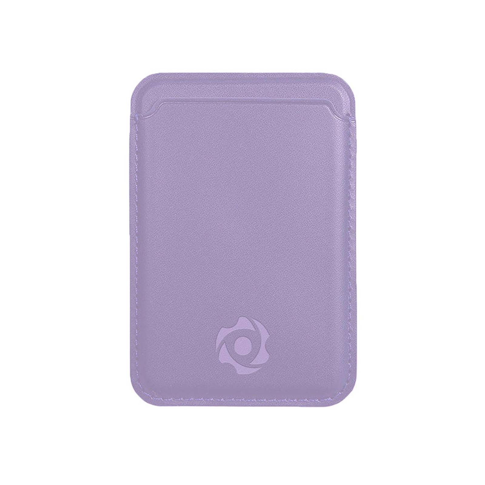 Cartera Tarjetero Magnético Para Celulares Compatibles Con Magsafe y Accesorios Inalámbricos Morado