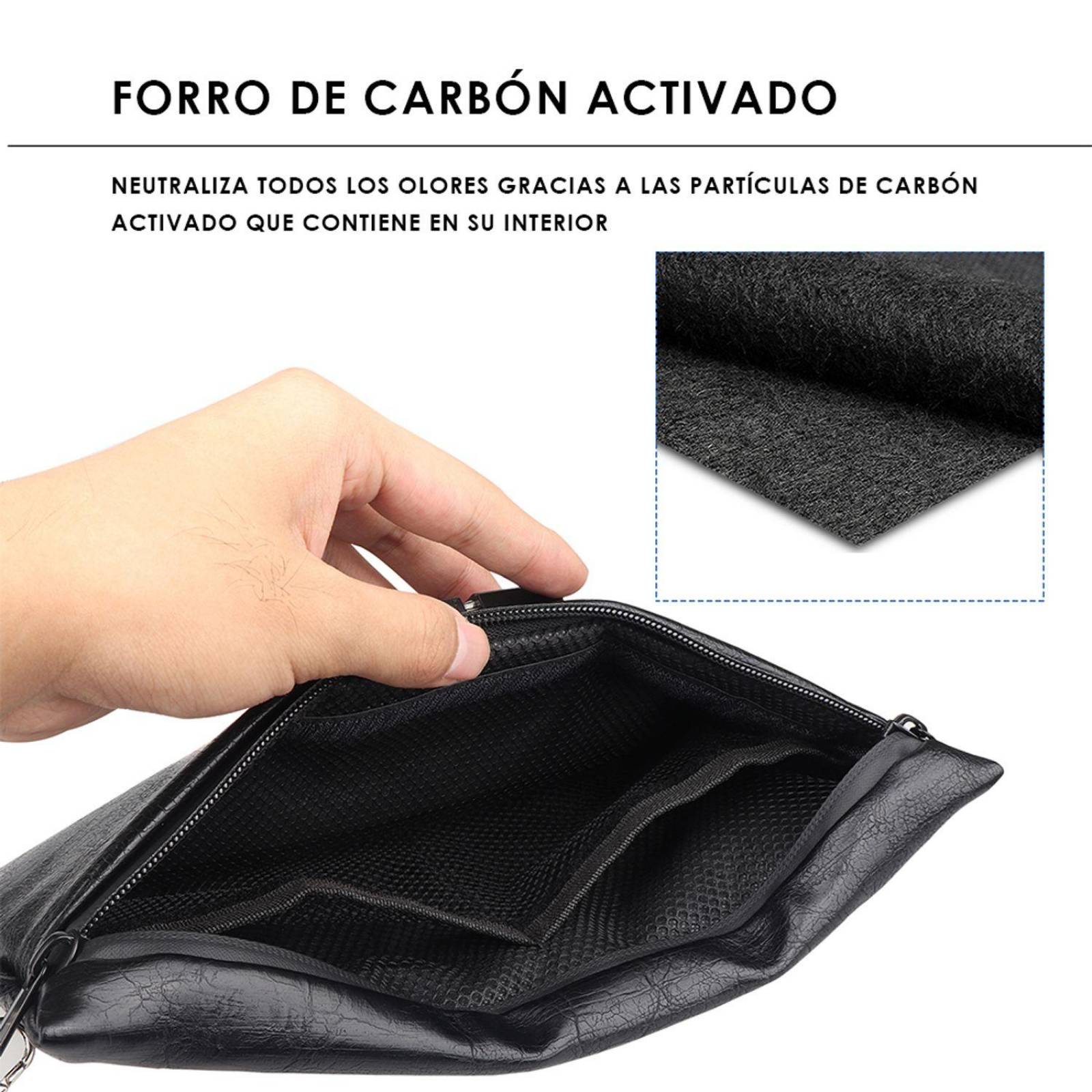 Bolsa A Prueba De Olores Cerradura Con Combinación Negro Handy