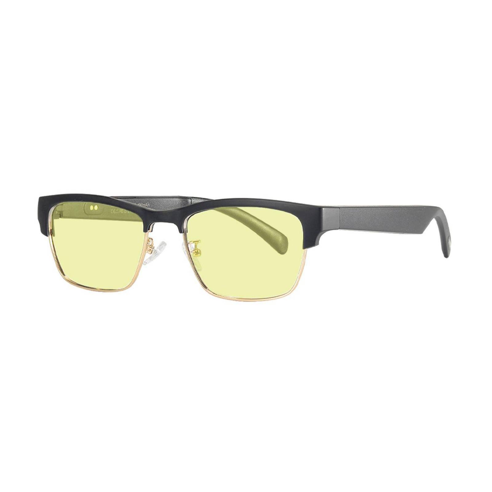 Lentes De Sol Bluetooth Manos Libres Audífonos Inalámbricos Amarillo