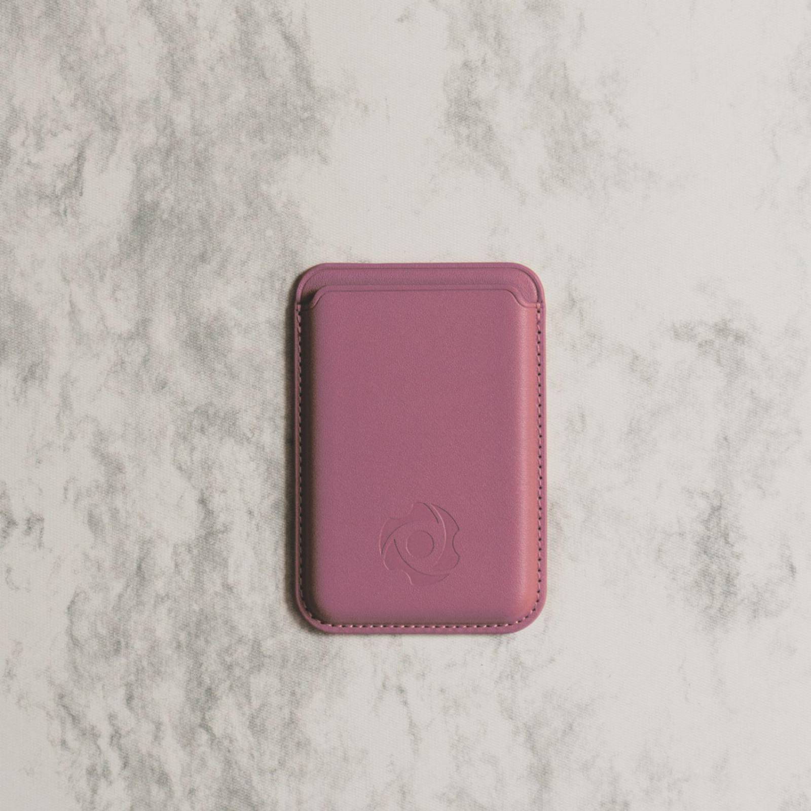 Cartera Tarjetero Magnético Para Celulares Compatibles Con Magsafe y Accesorios Inalámbricos Rosa