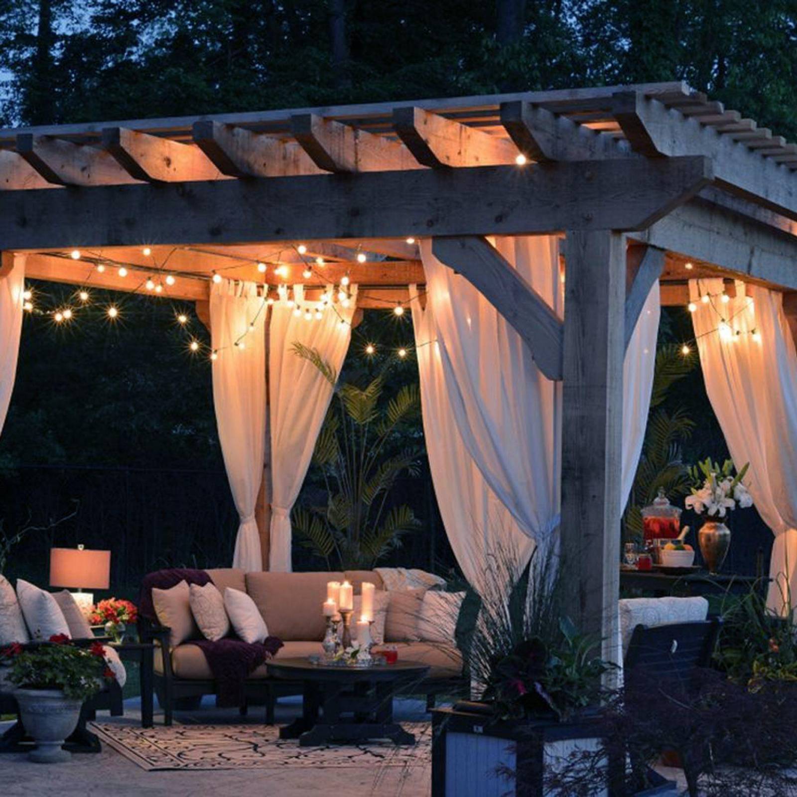 Serie de 30 Y 50 Luces Led Solares Para Exteriores Amarillo Luces 4 30 Focos Led luz Cálida (4.25 mts)