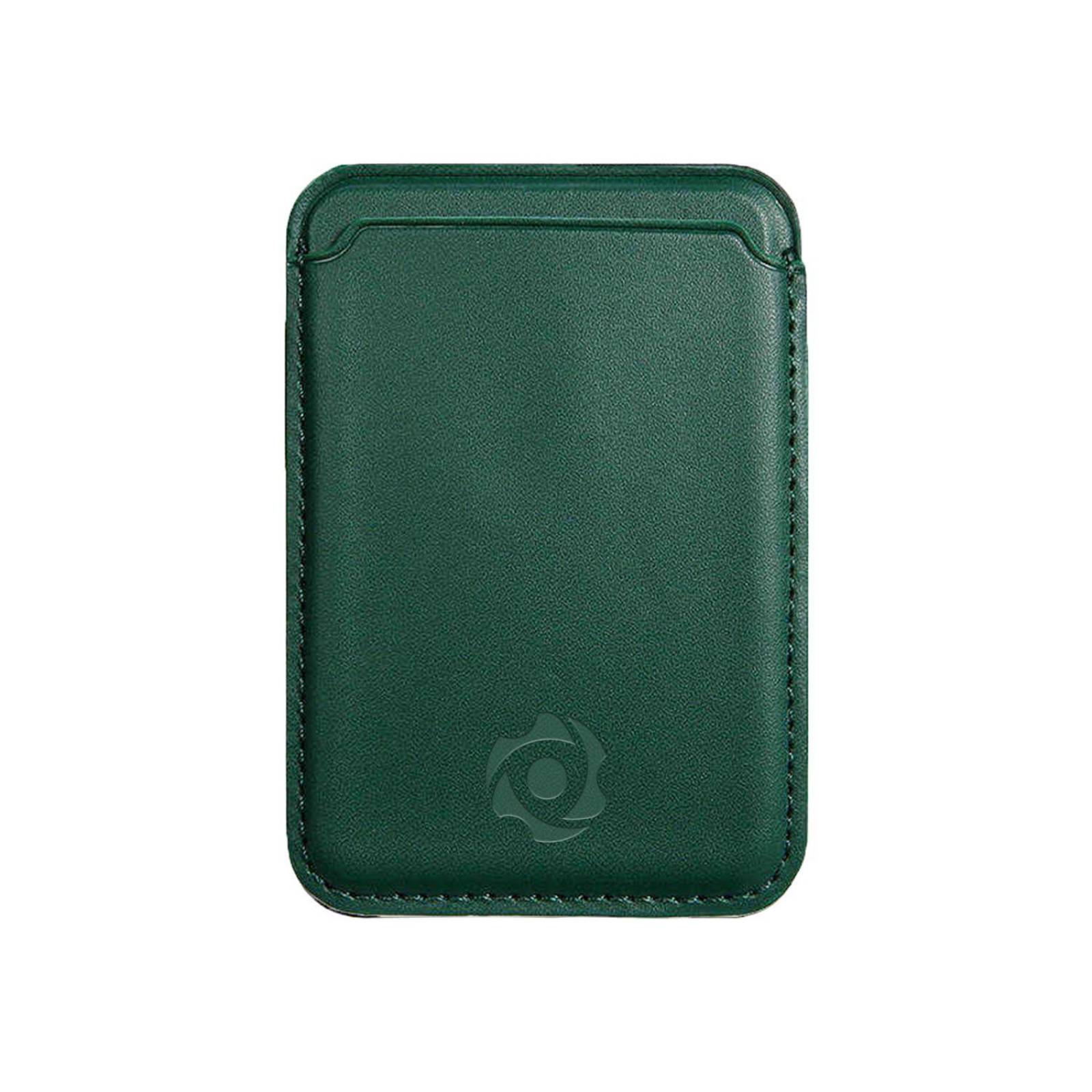 Cartera Tarjetero Magnético Para Celulares Compatibles Con Magsafe y Accesorios Inalámbricos Verde