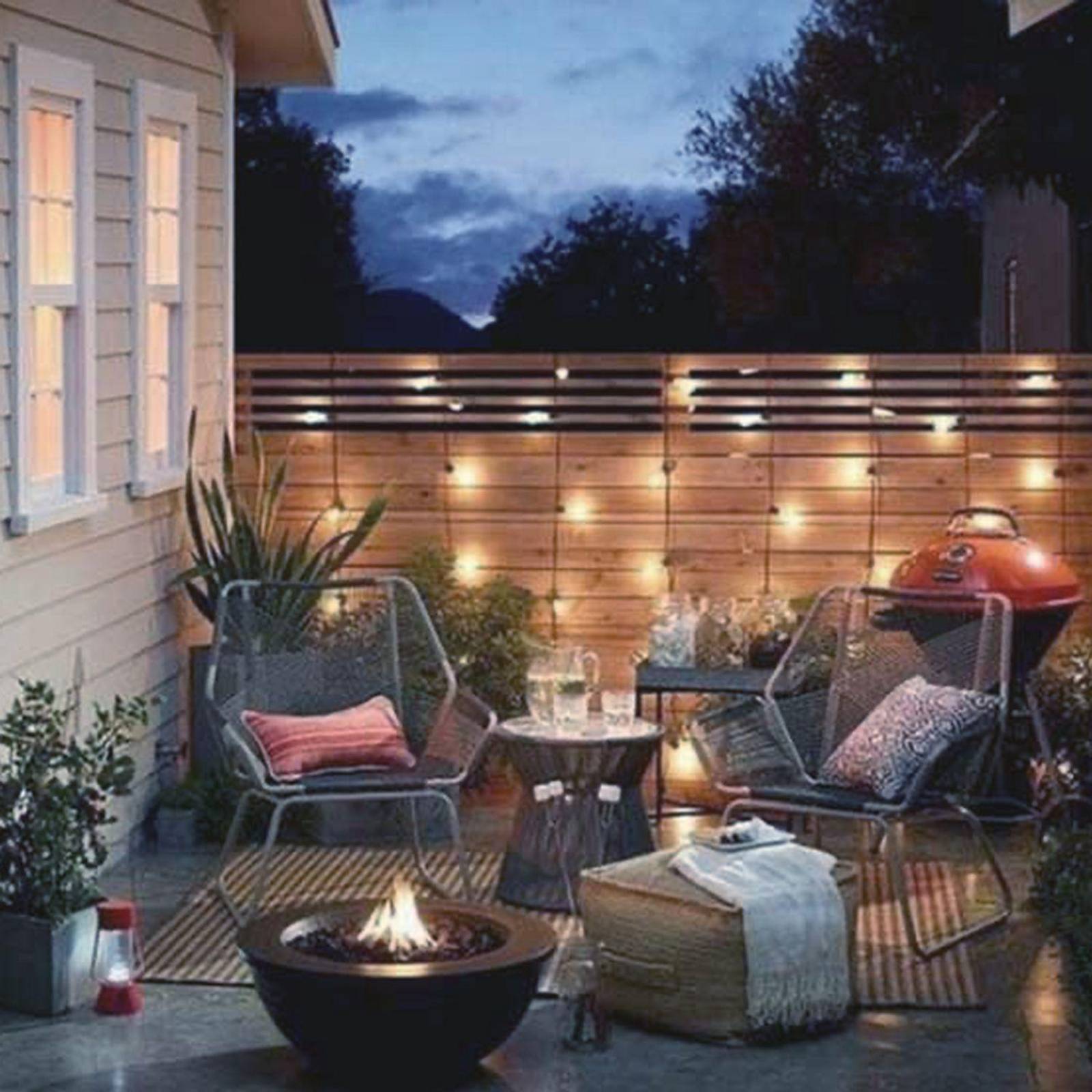 Serie de 30 Y 50 Luces Led Solares Para Exteriores 50 Focos Led luz Fría (5 mts) Blanco Luces 5